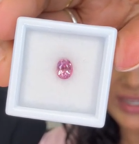 FOR LULY 0.98ct Natural Unheated Padparadscha in RING SETTING