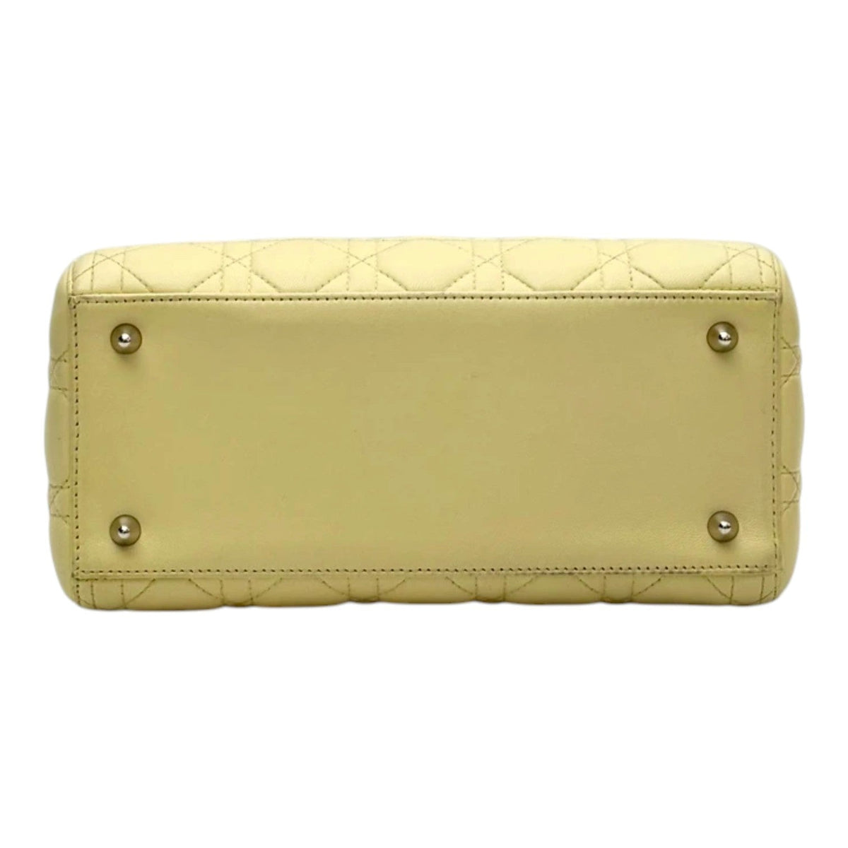 Dior Lady Dior Medium Bag in Yellow Lambskin