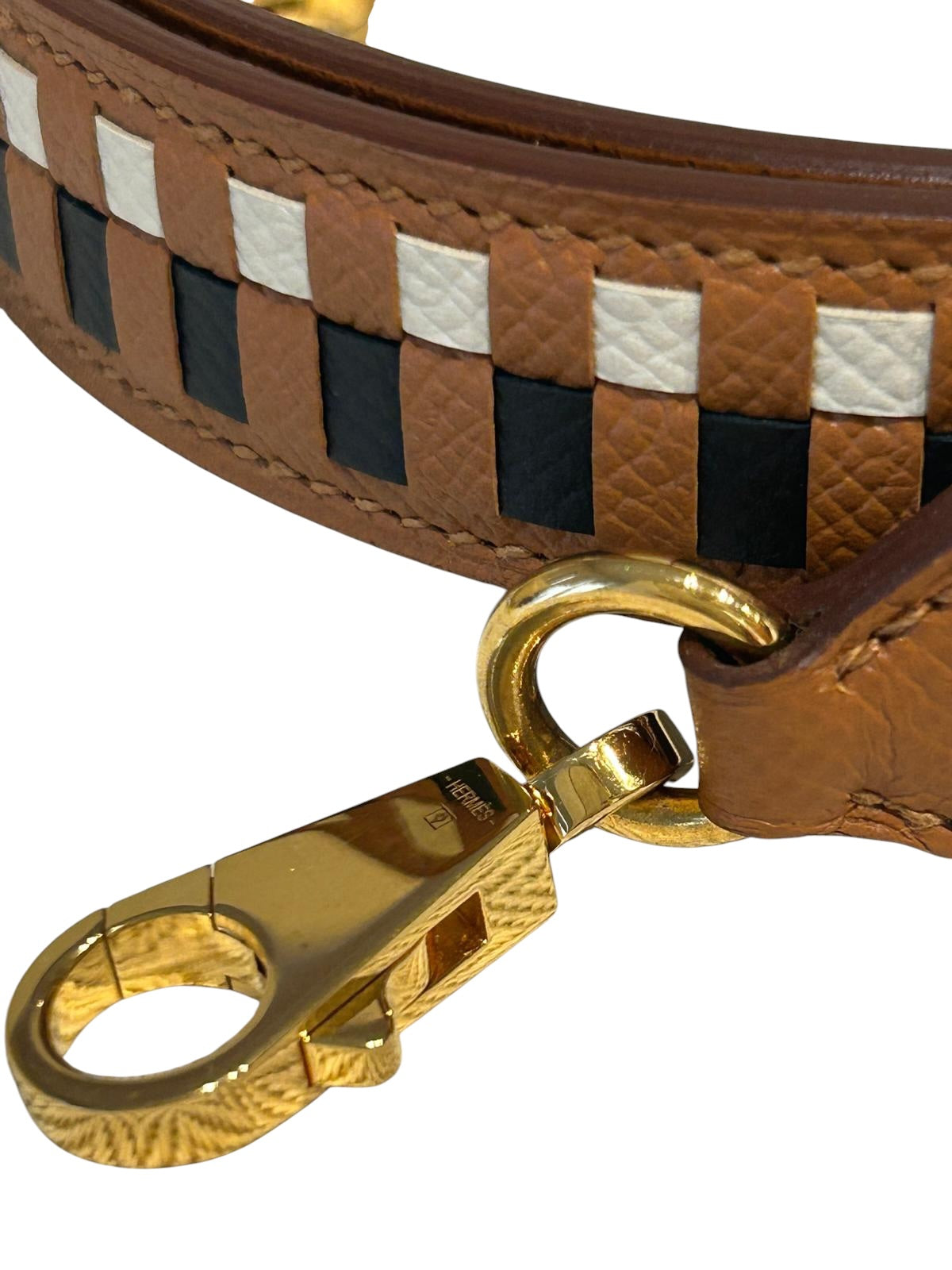 Hermes Gold Leather Strap with GHW