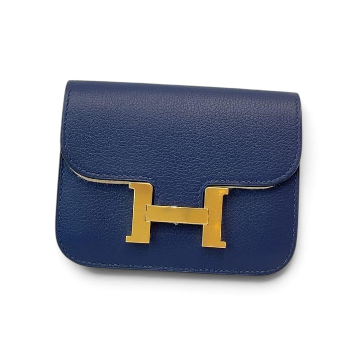 Hermes Constance Slim in Bleu Saphir Evercolor with GHW