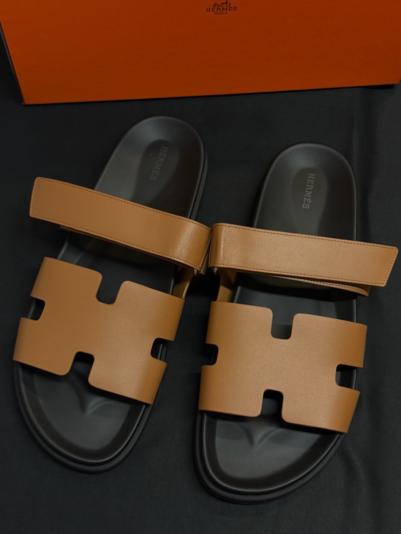 Size EU 46 - Size 46 - Hermès Chypre Sandals - Gold image 1