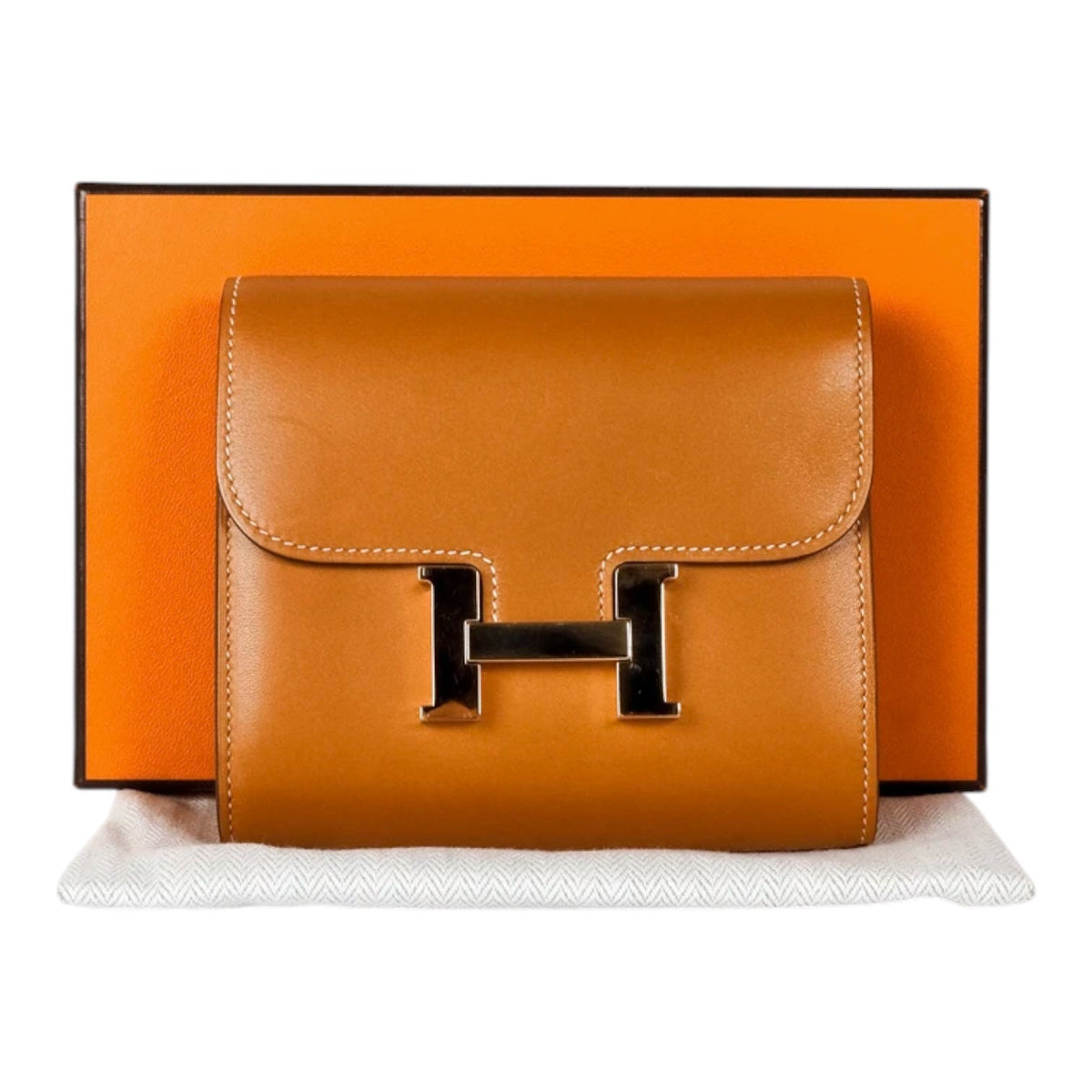 Hermes Constance Slim Gold Wallet - in Box