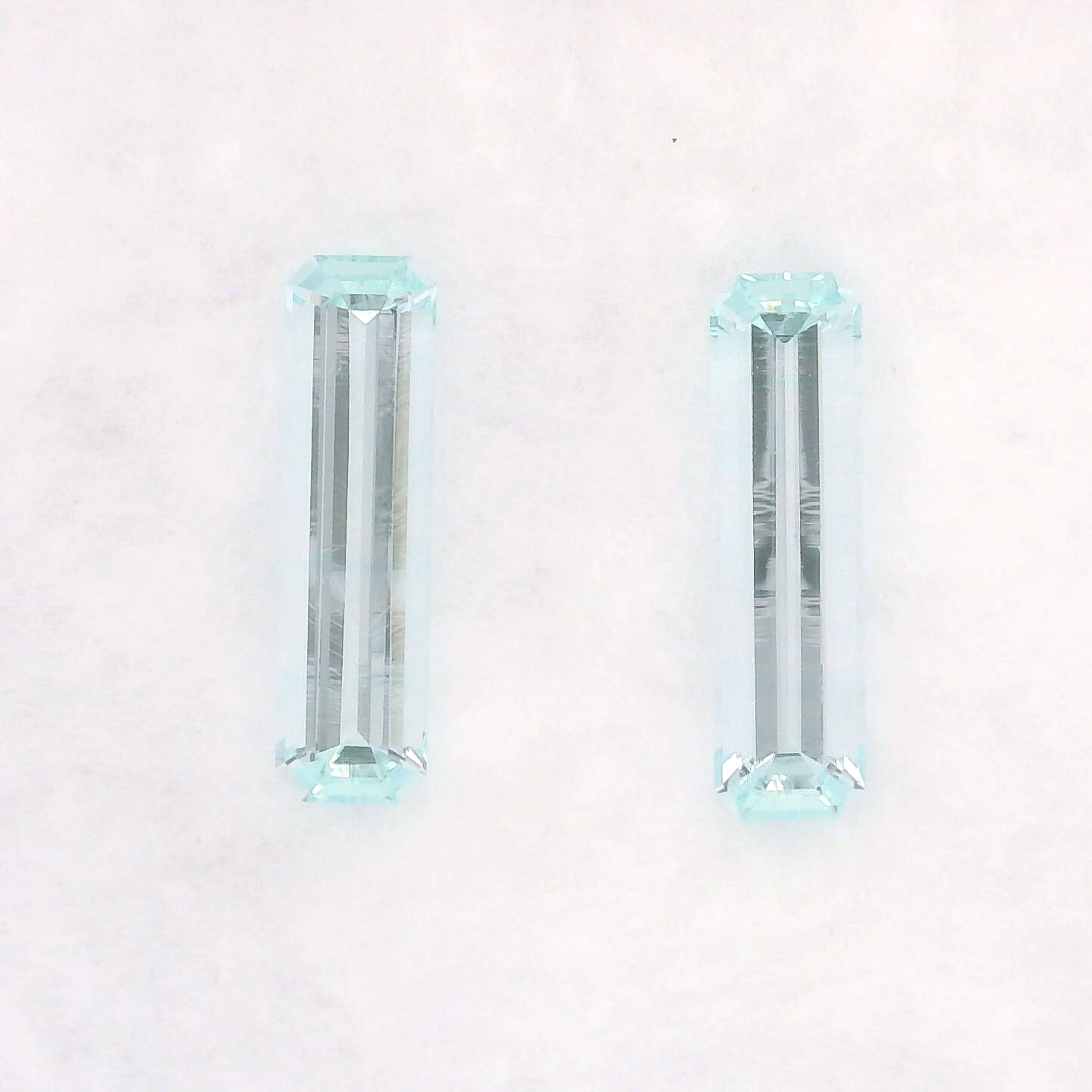 4.33ct Nigeria Beryl pair D01815