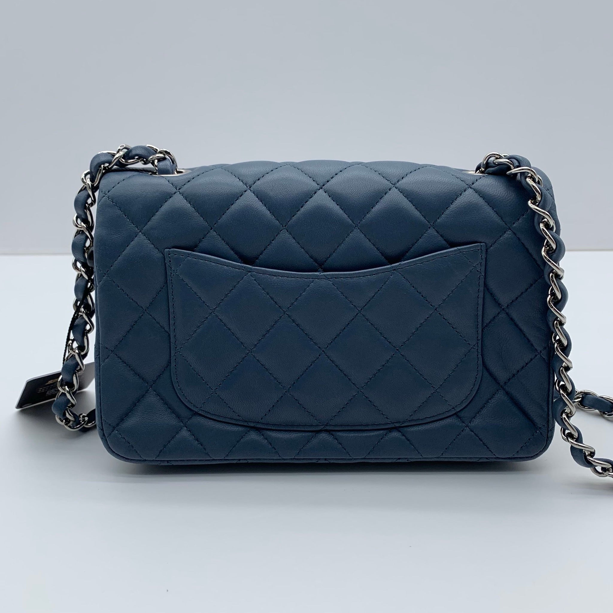 Chanel Classic Flap Large Mini Haze Blue Silver Hardware Bag image 2