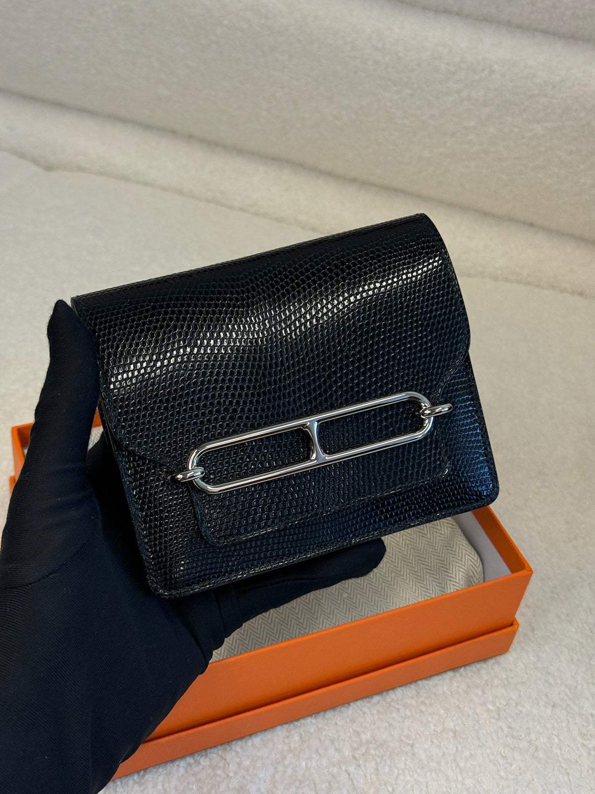 Hermès Roulis Compact Wallet - Black image 2