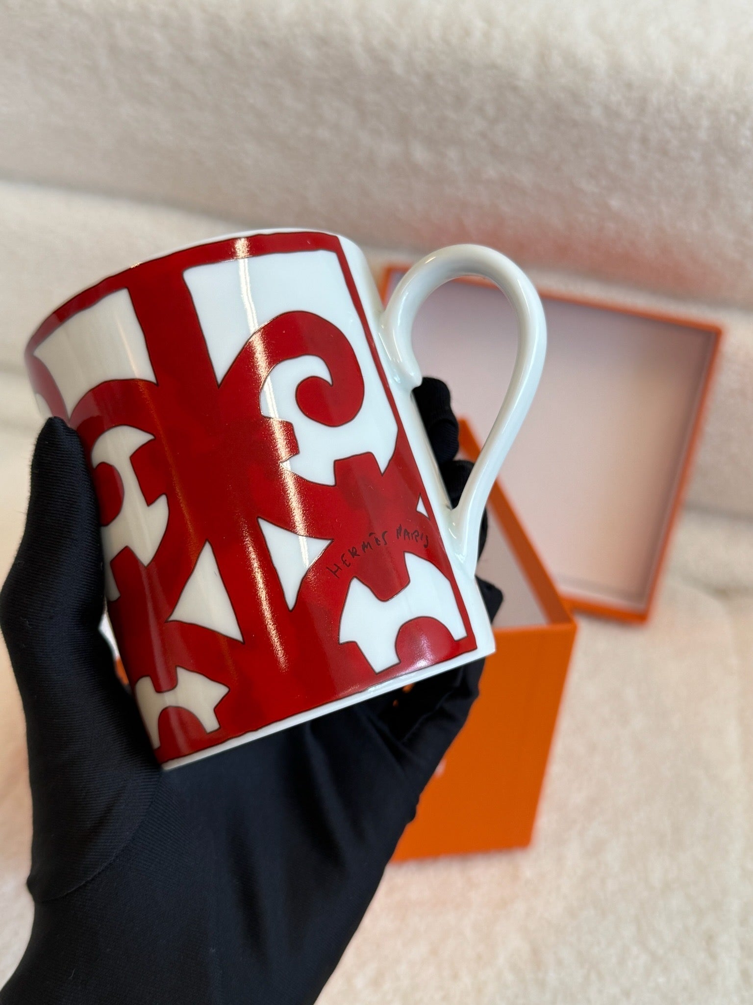 Hermès Mug Rouge and White image 3