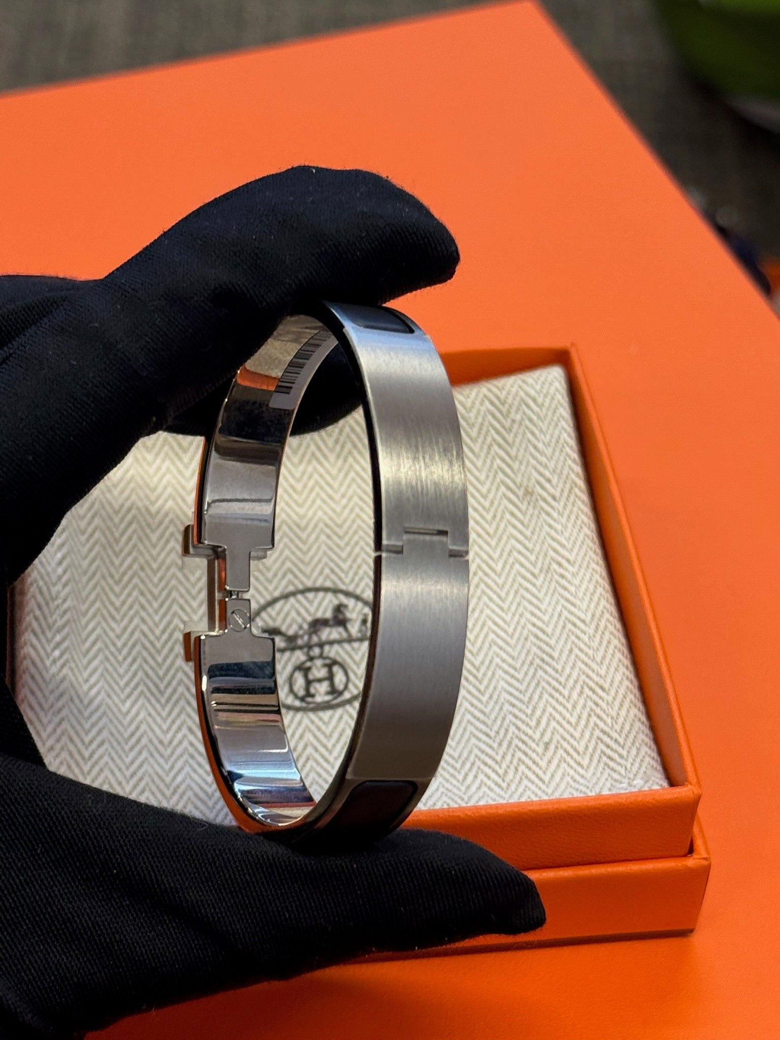 Hermès Clic H Bracelet - Noir Matte image 3