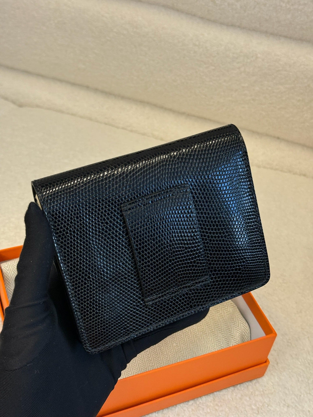 Hermès Roulis Compact Wallet - Black image 3