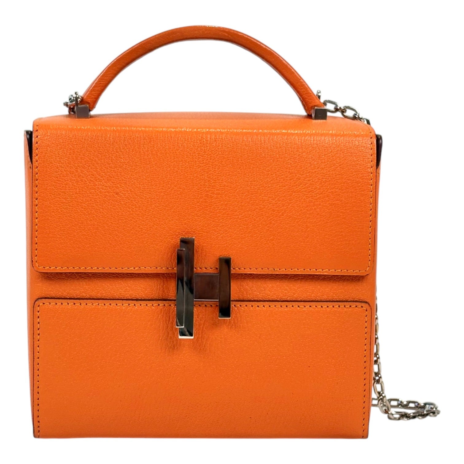 Hermes Cinhtic Box Bag Orange - C Stamp