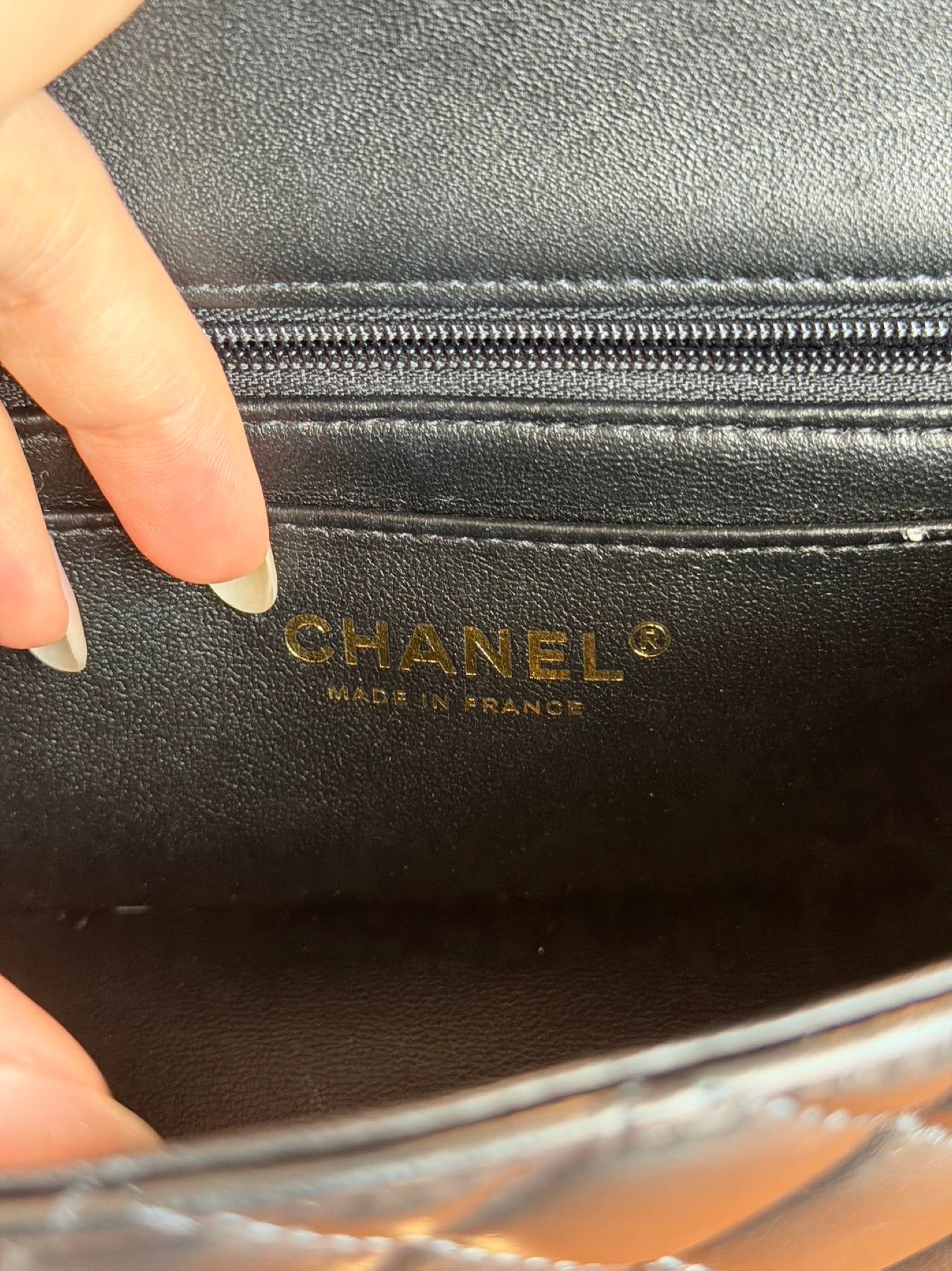Chanel Top Handle Mini Flap Bag Black image 4