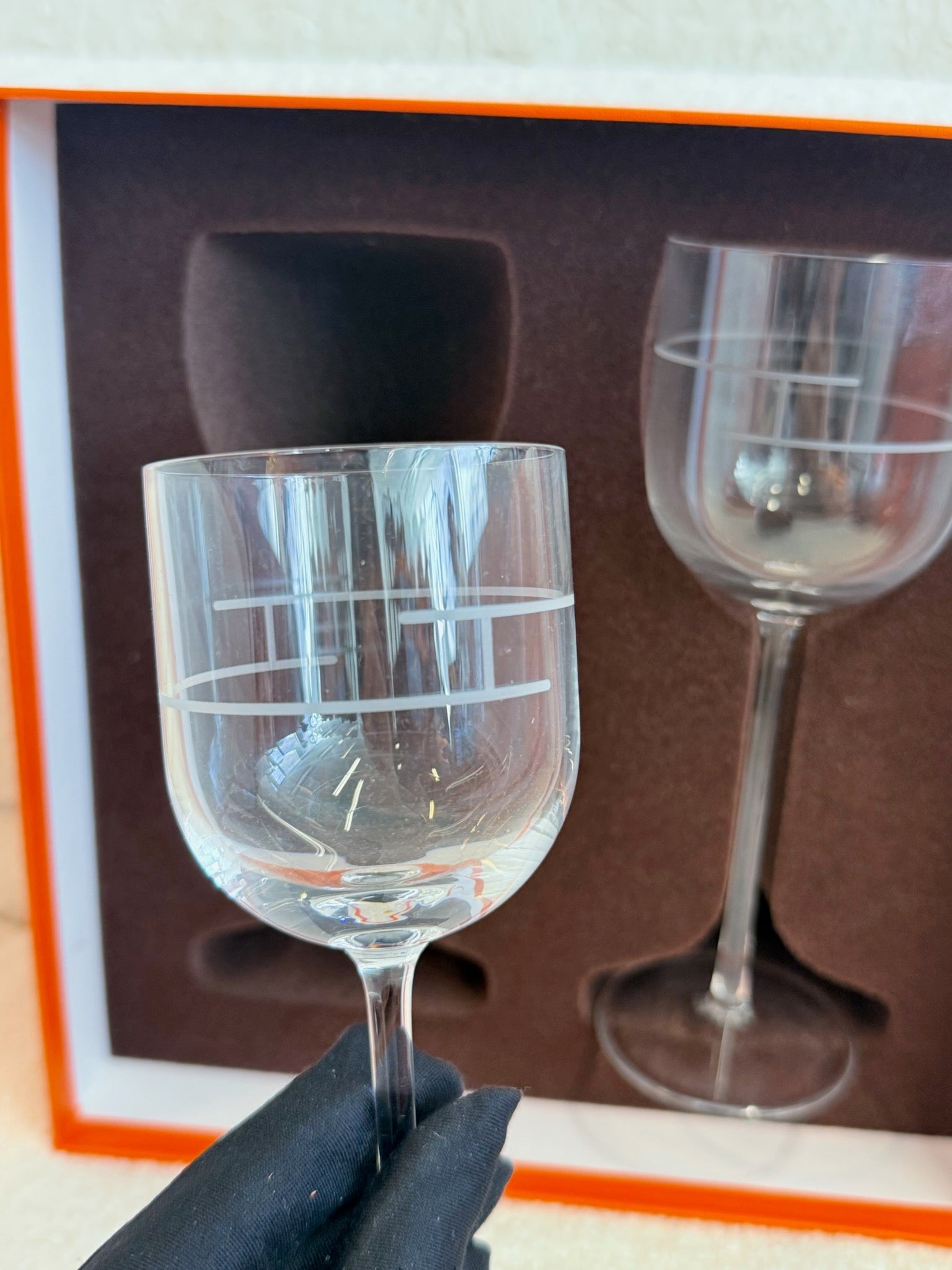 Hermès Wine Glass Set 2 Pieces image 4