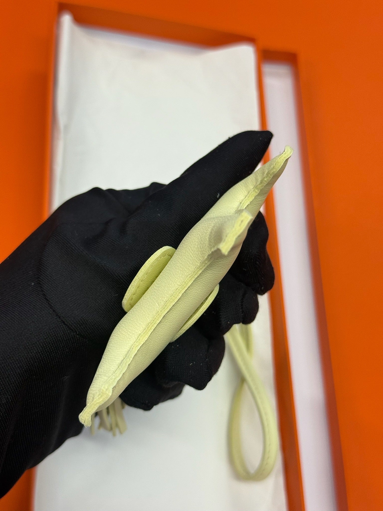 Hermès Rodeo Horse Bag Charm - Pale Yellow image 4