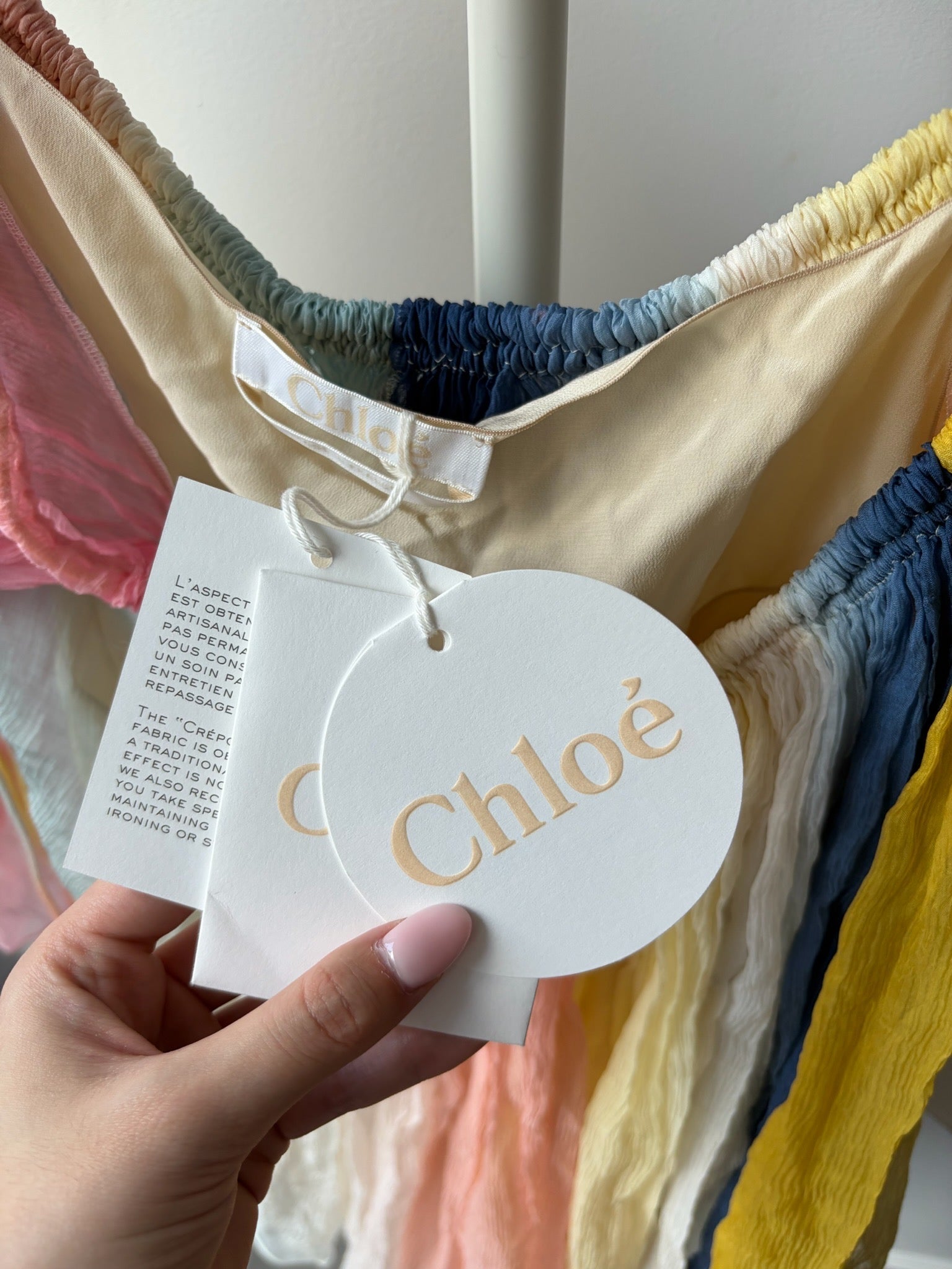 Chloe Multicolour Fringe Tie Top image 4