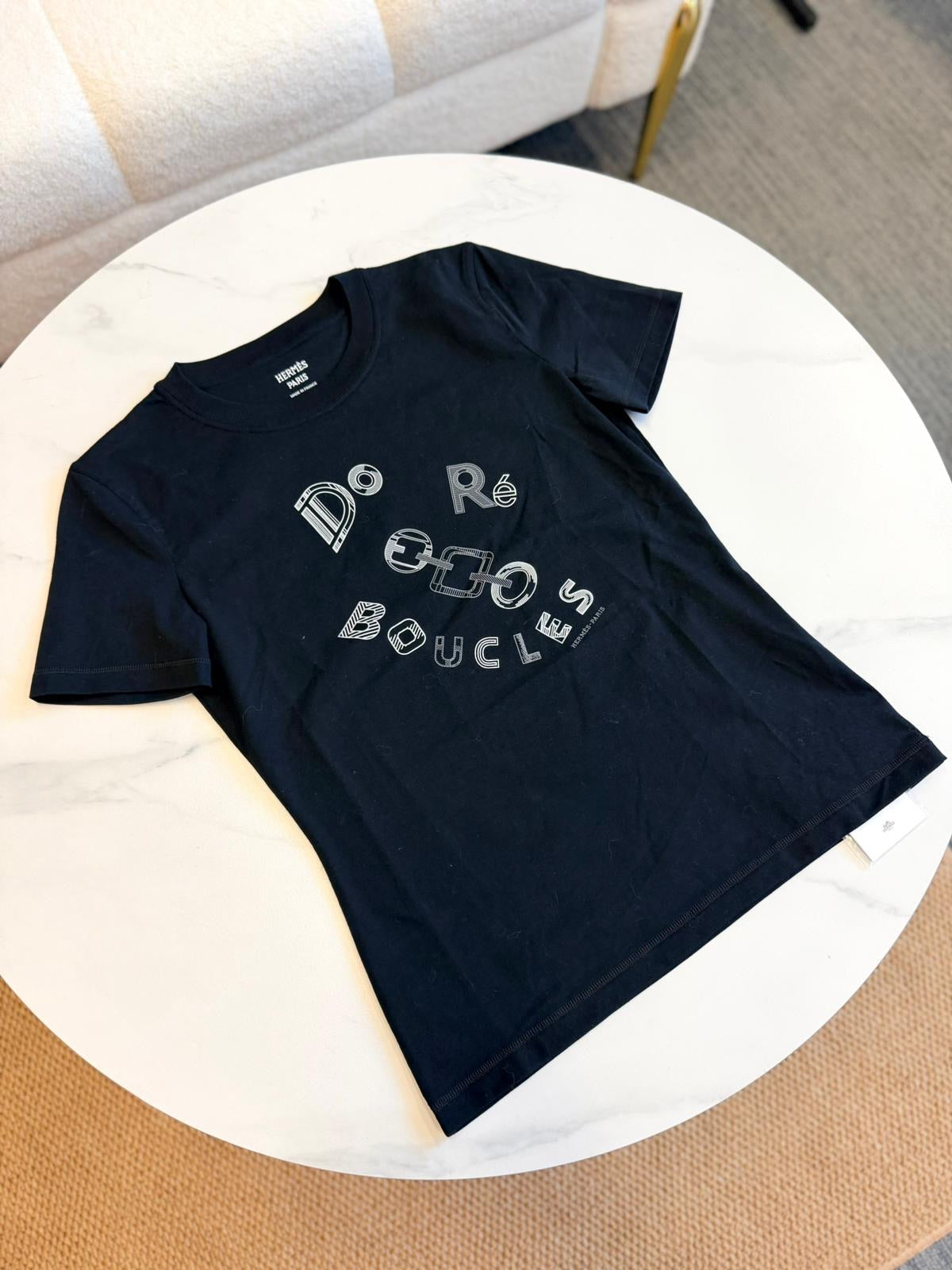 Hermès Dé Ré Boucles T-Shirt - Black