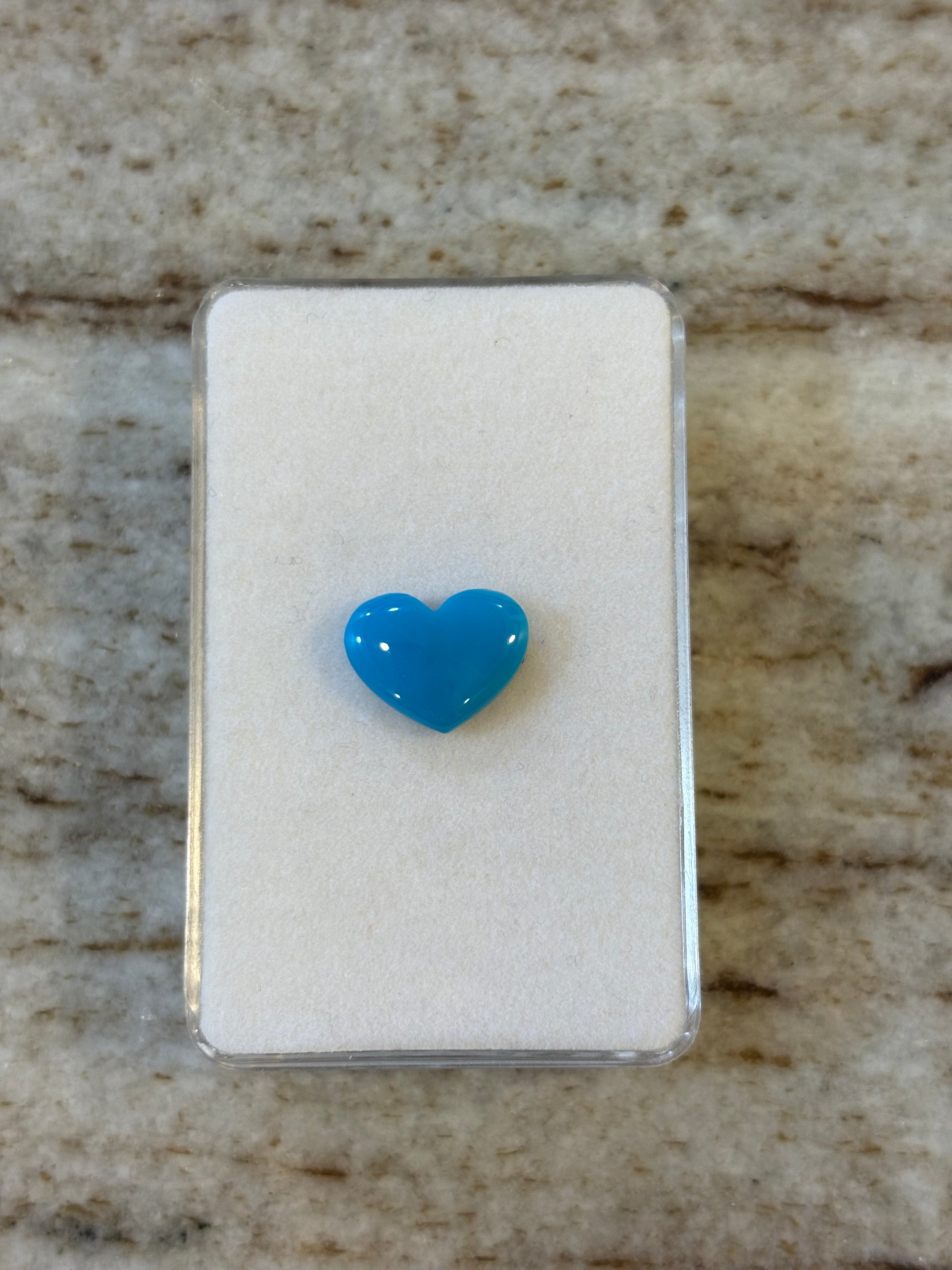 3.65ct Heart Sleeping Beauty Turquoise Arizona DXBCS5712