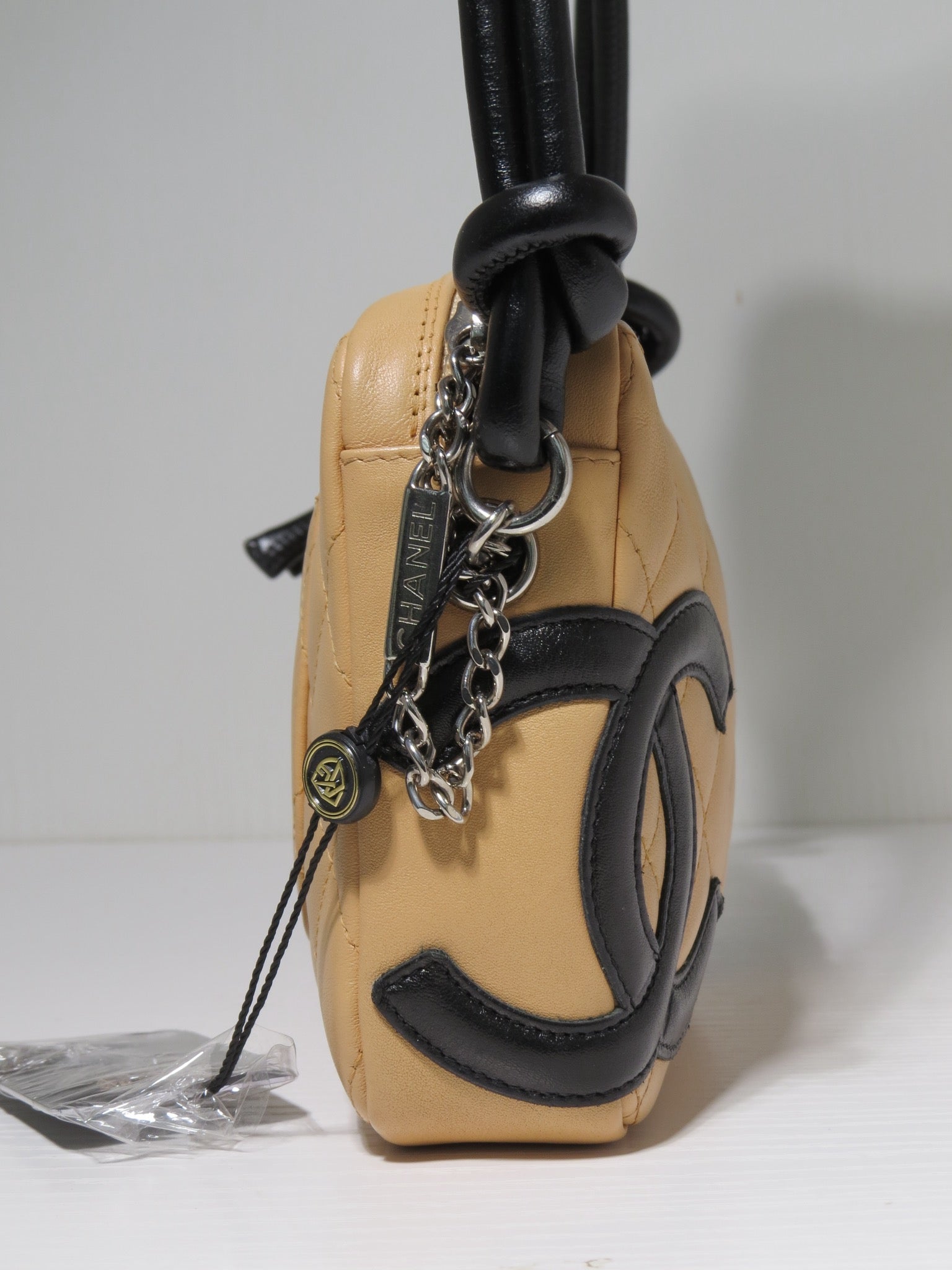 Chanel Cambon Shoulder Bag - Beige & Black image 5