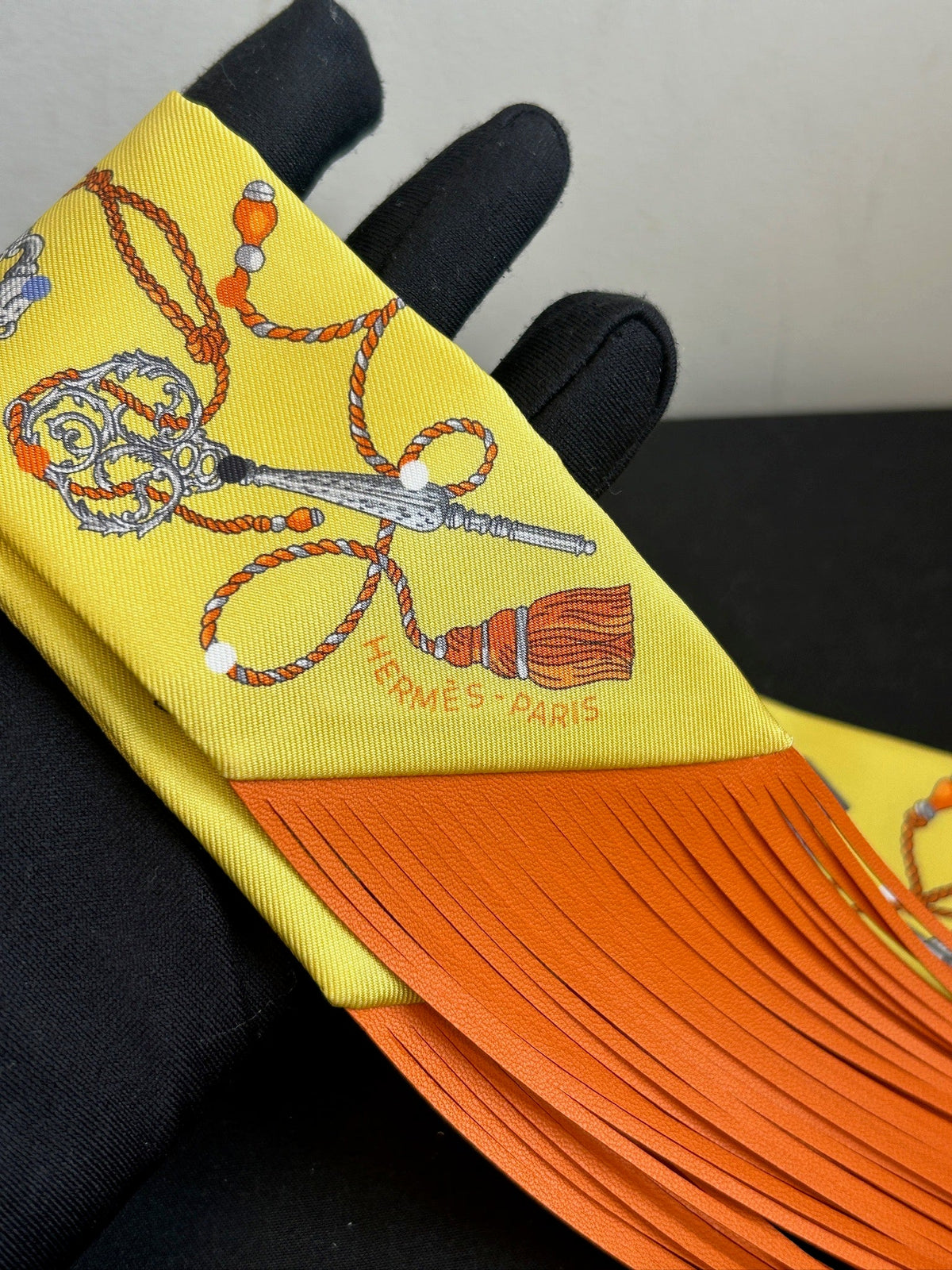 Hermès Twilly Fringe - Yellow / Orange image 5