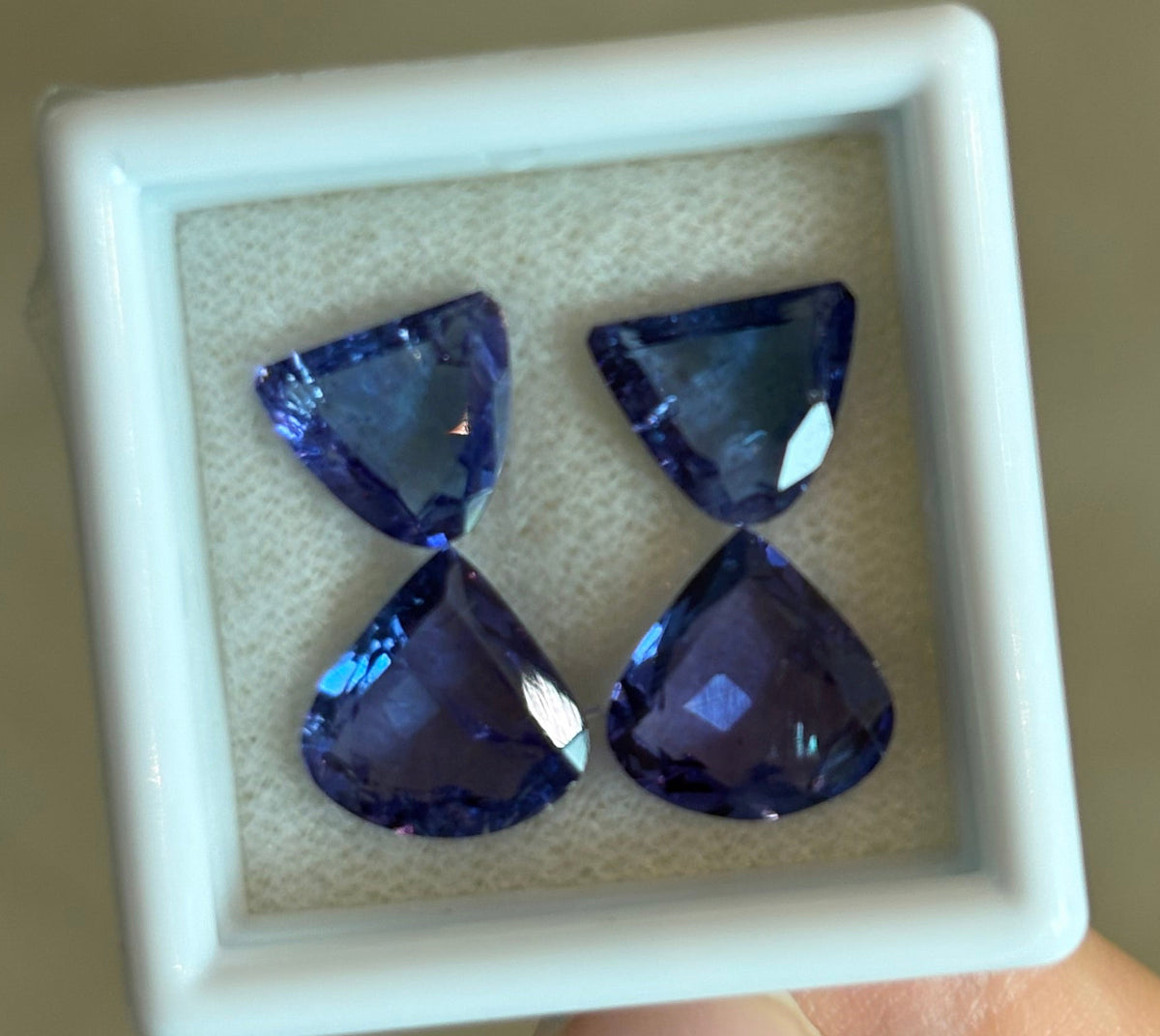 7.25ct Tanzanite Rose Cut Set (4pcs) THAIC1294