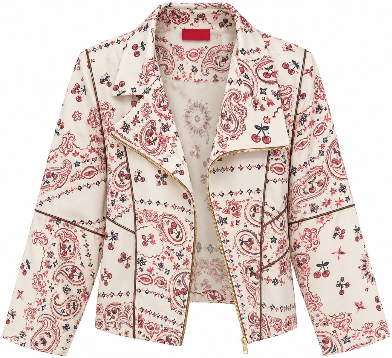 BOMBER DENIM CHERIE CHERRY BANDANA OFF WHITE MCL13264