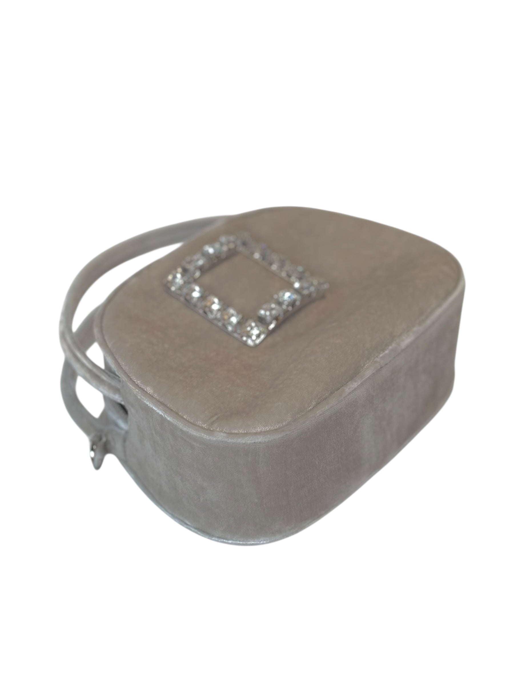 Roger Vivier Grey Mini Bag in Velvet