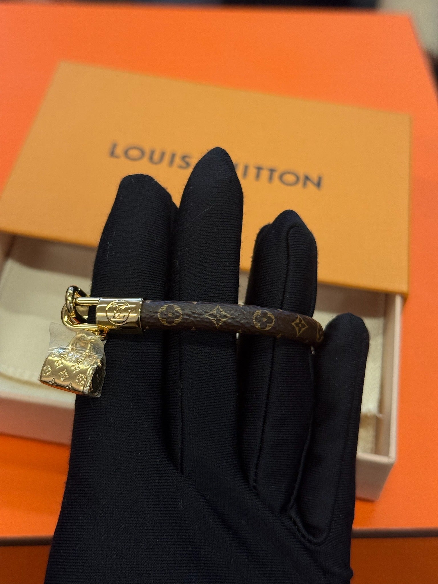 Louis Vuitton Braided Leather Bracelet - Black image 7