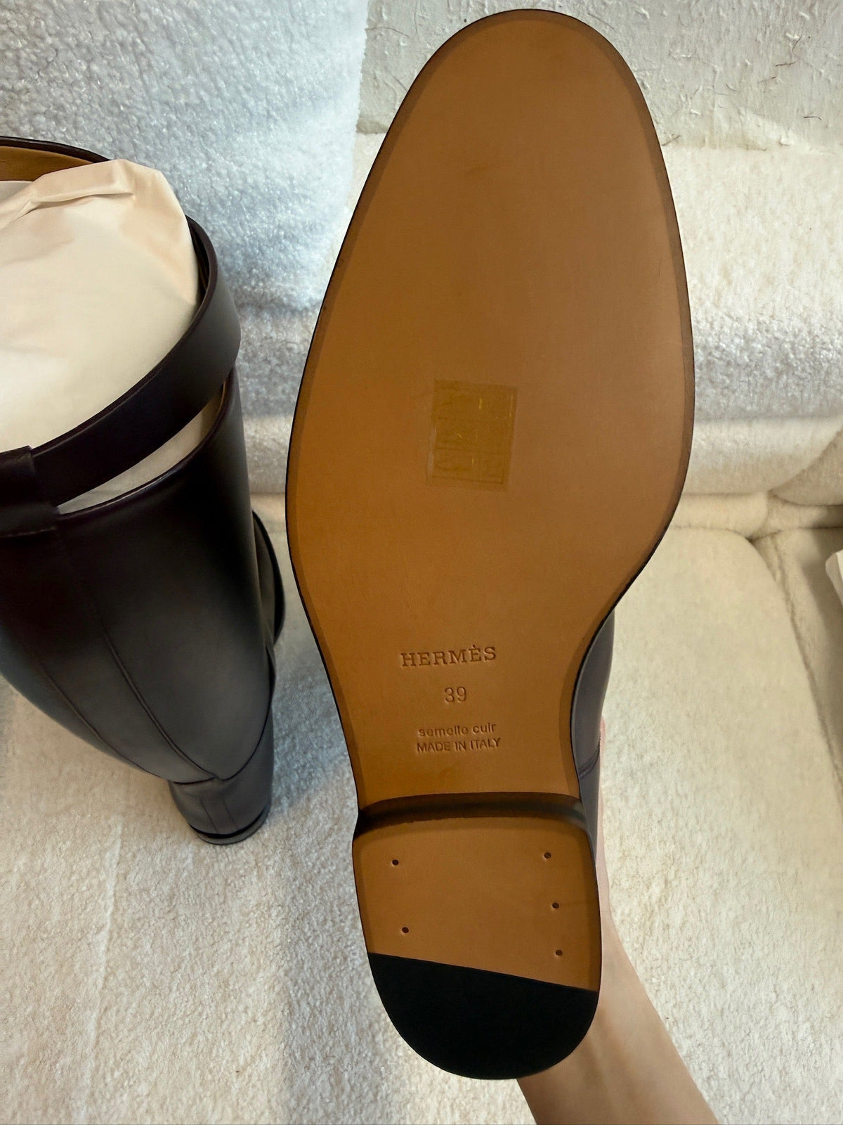 Hermès Jumping Boot - Bordeaux image 7