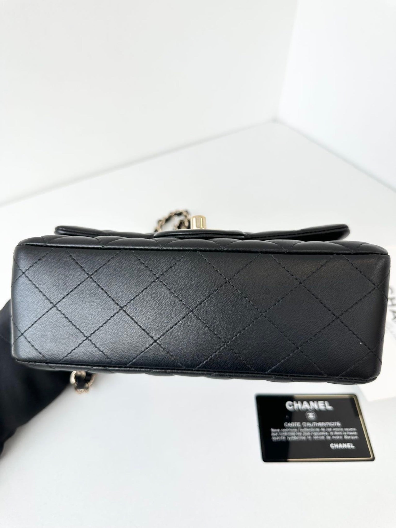 Chanel Classic Flap Mini Rectangular - Black image 8
