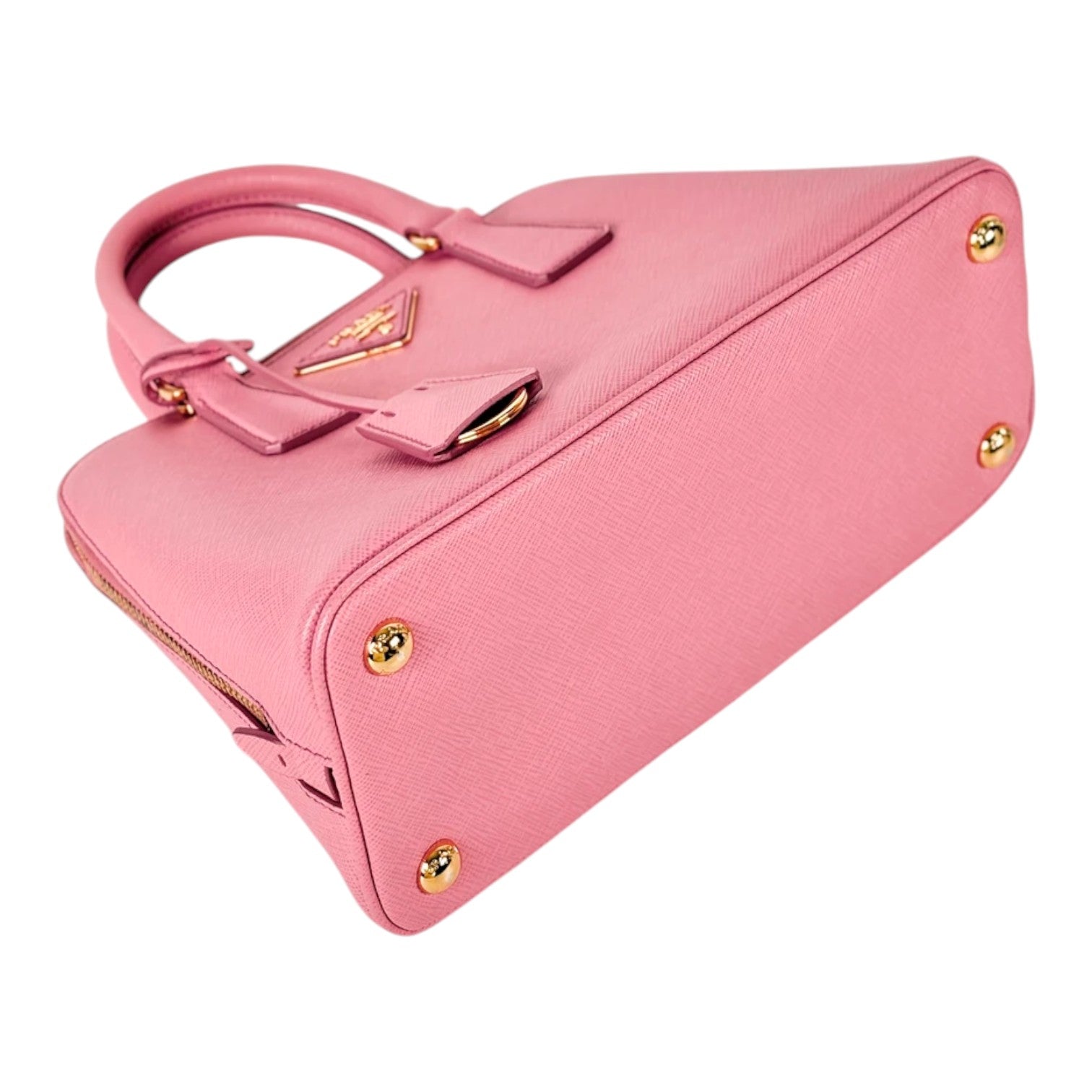 Prada Pink Saffiano Top Handle & Crossbody Bag