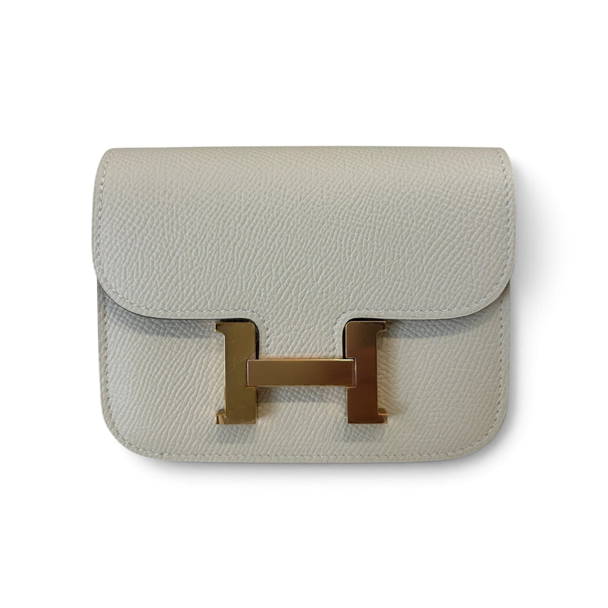 Hermes Constance Slim in Mushroom Epsom with GHW