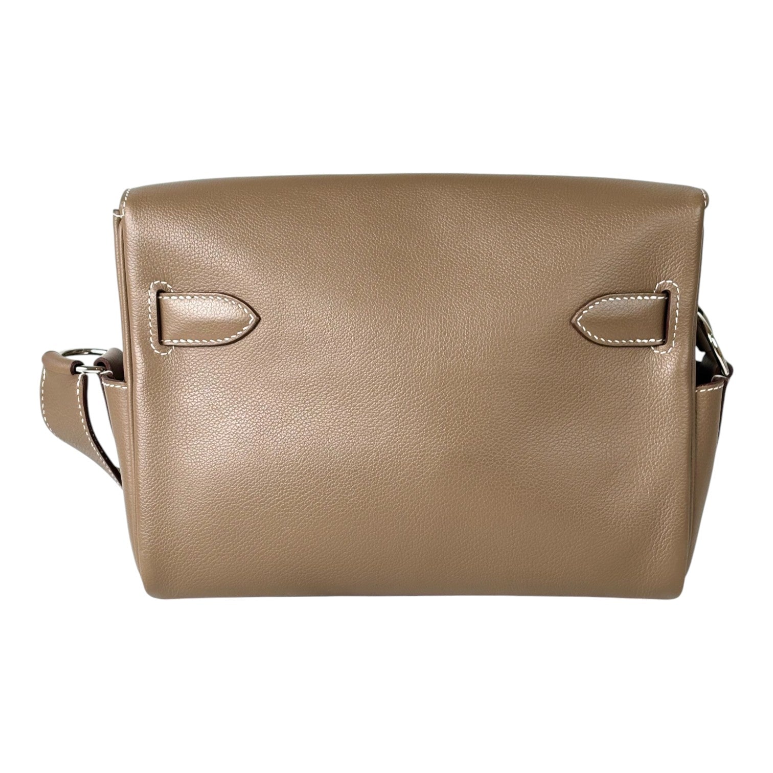 Hermes Kelly Messenger Bag in Etoupe Evercolor