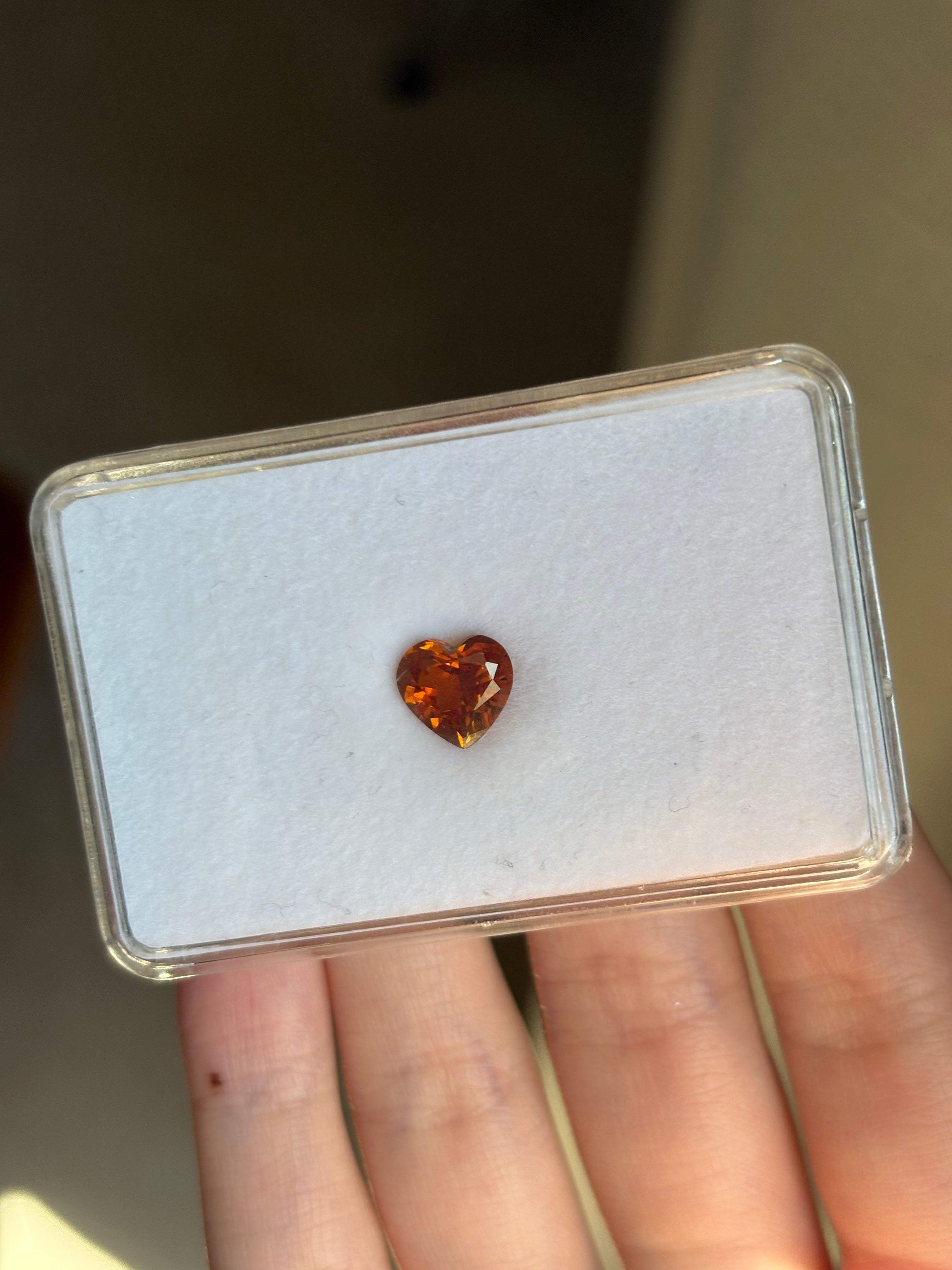 1.58ct Cognac Tourmaline Heart DXBCS4934