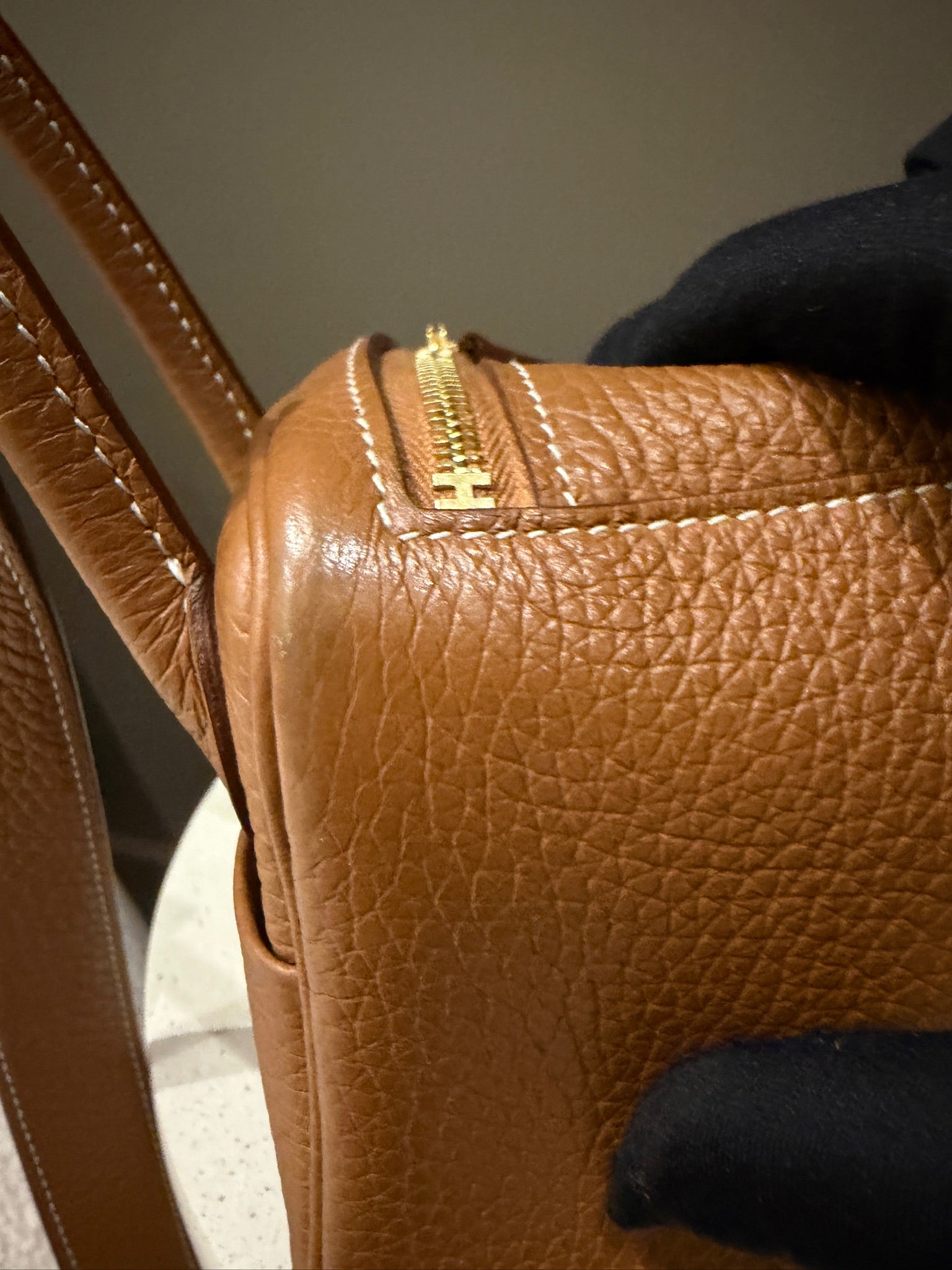 Hermès Mini Lindy 20 Gold GHW