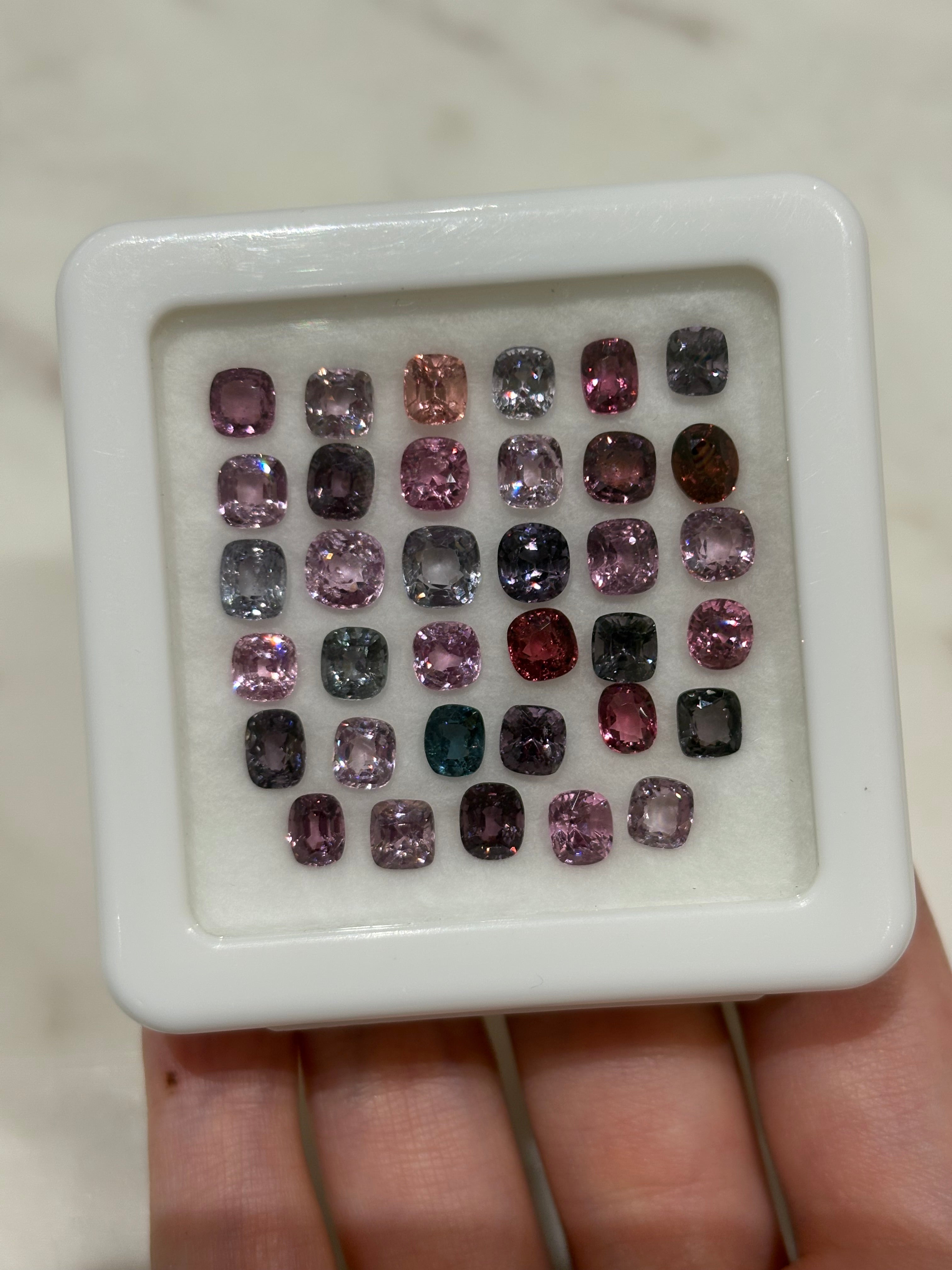 21.36ct Burma Spinel Set DXBCS4602