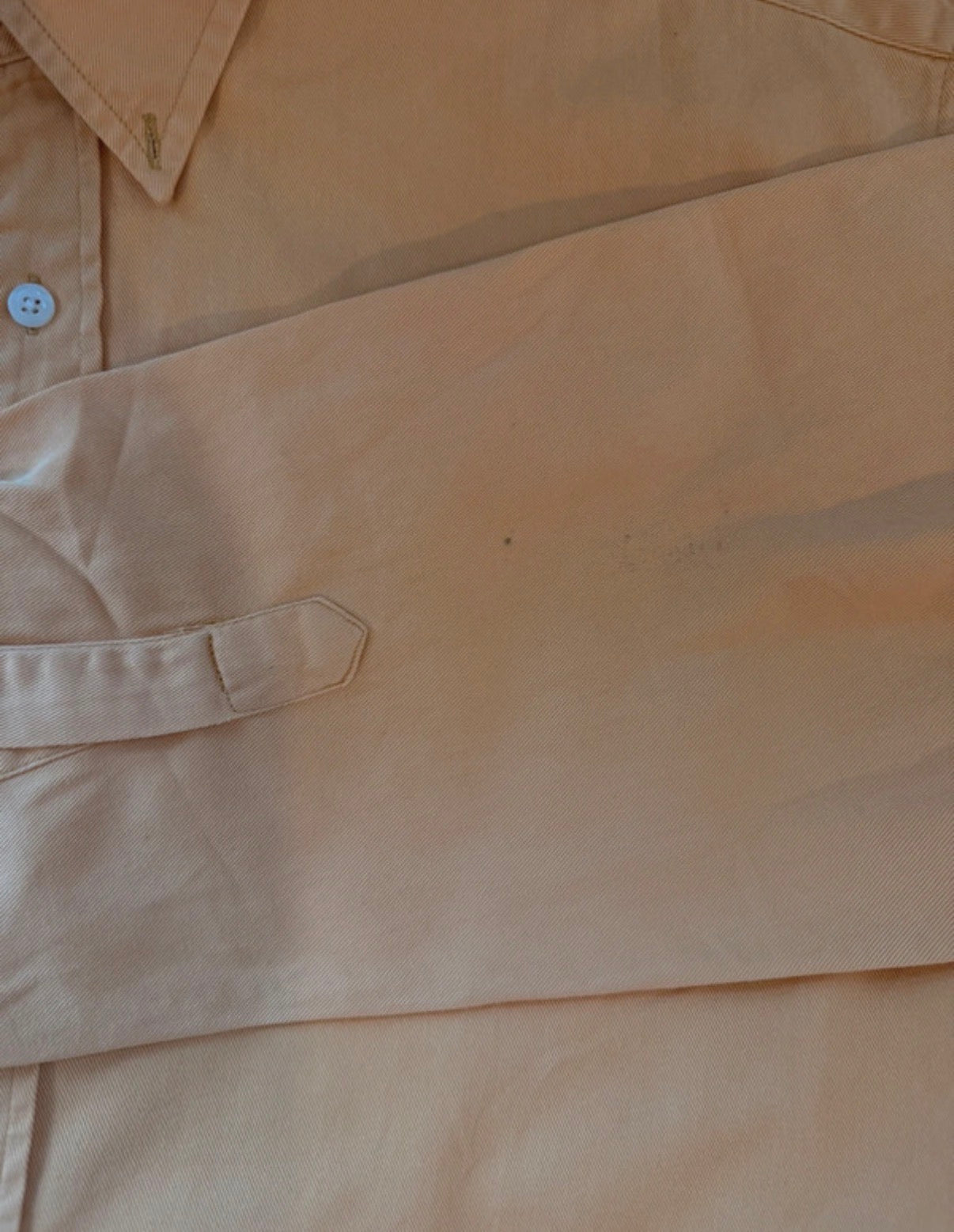 YSL Yves Saint Laurent yellow button down shirt men’s size XL DBXM0039