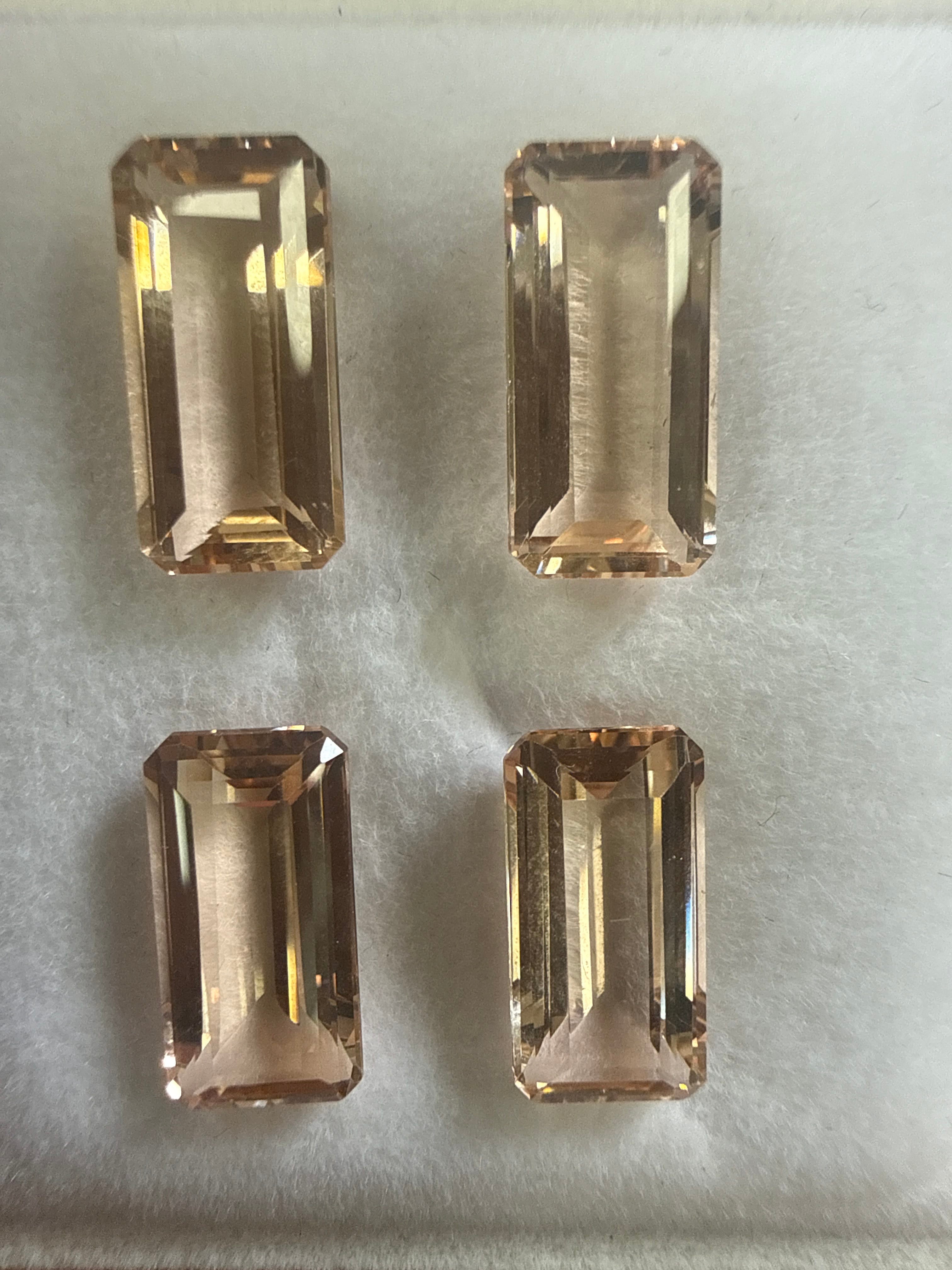 Galileia Morganite 7.56ct Octagon Brilliant Cut