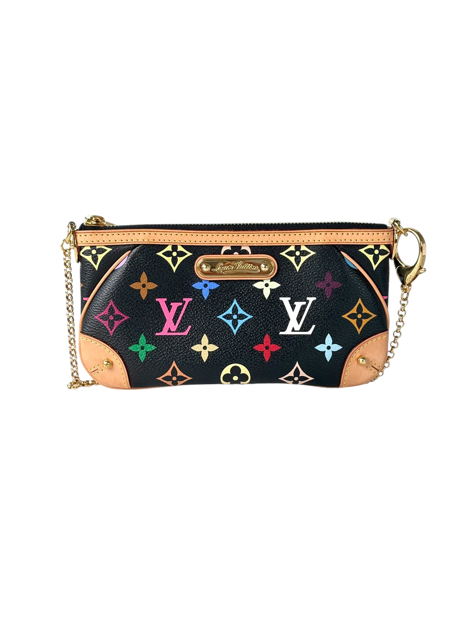 Louis Vuitton Multicolor Black Clutch