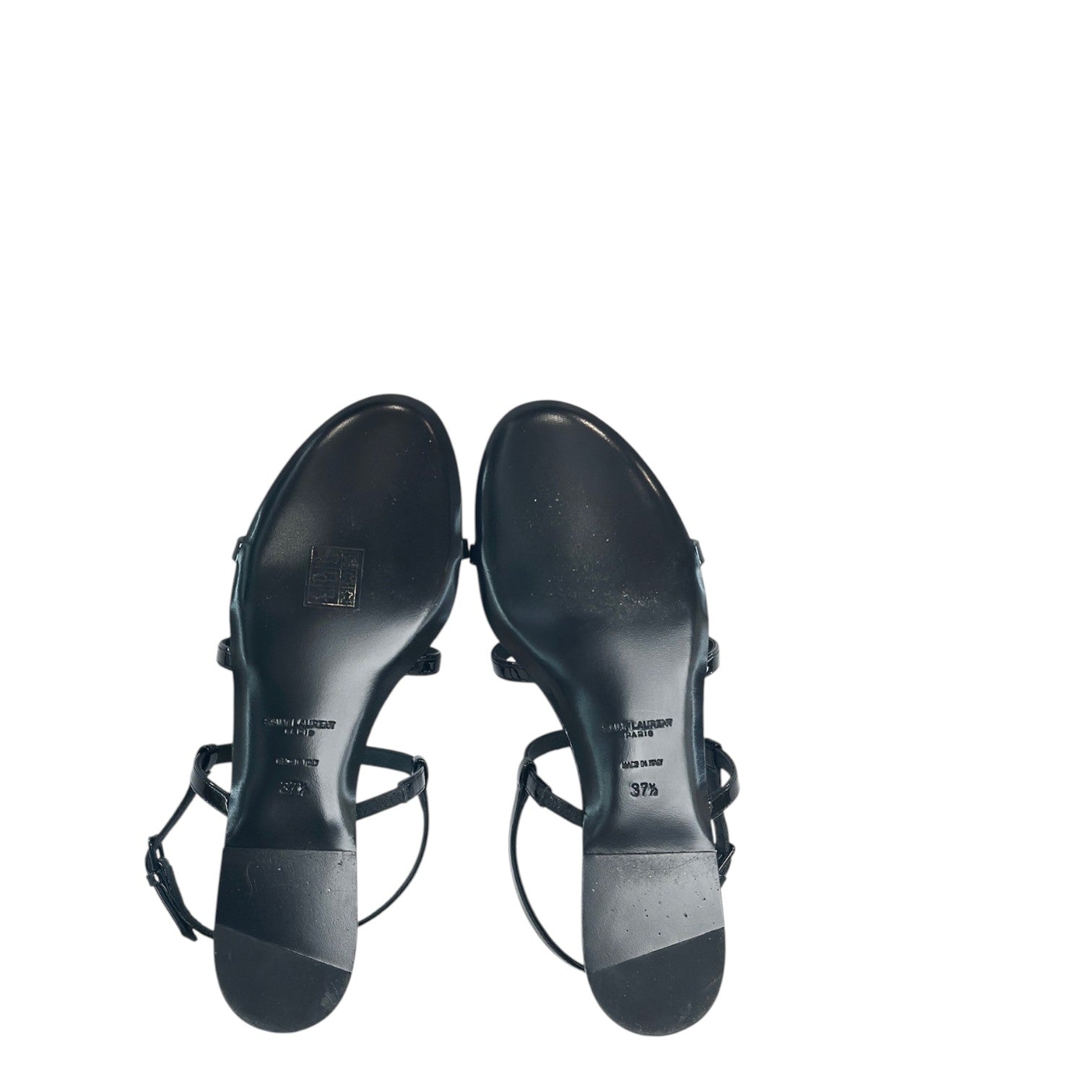 YSL Cassandra Black Sandals Size 37.5