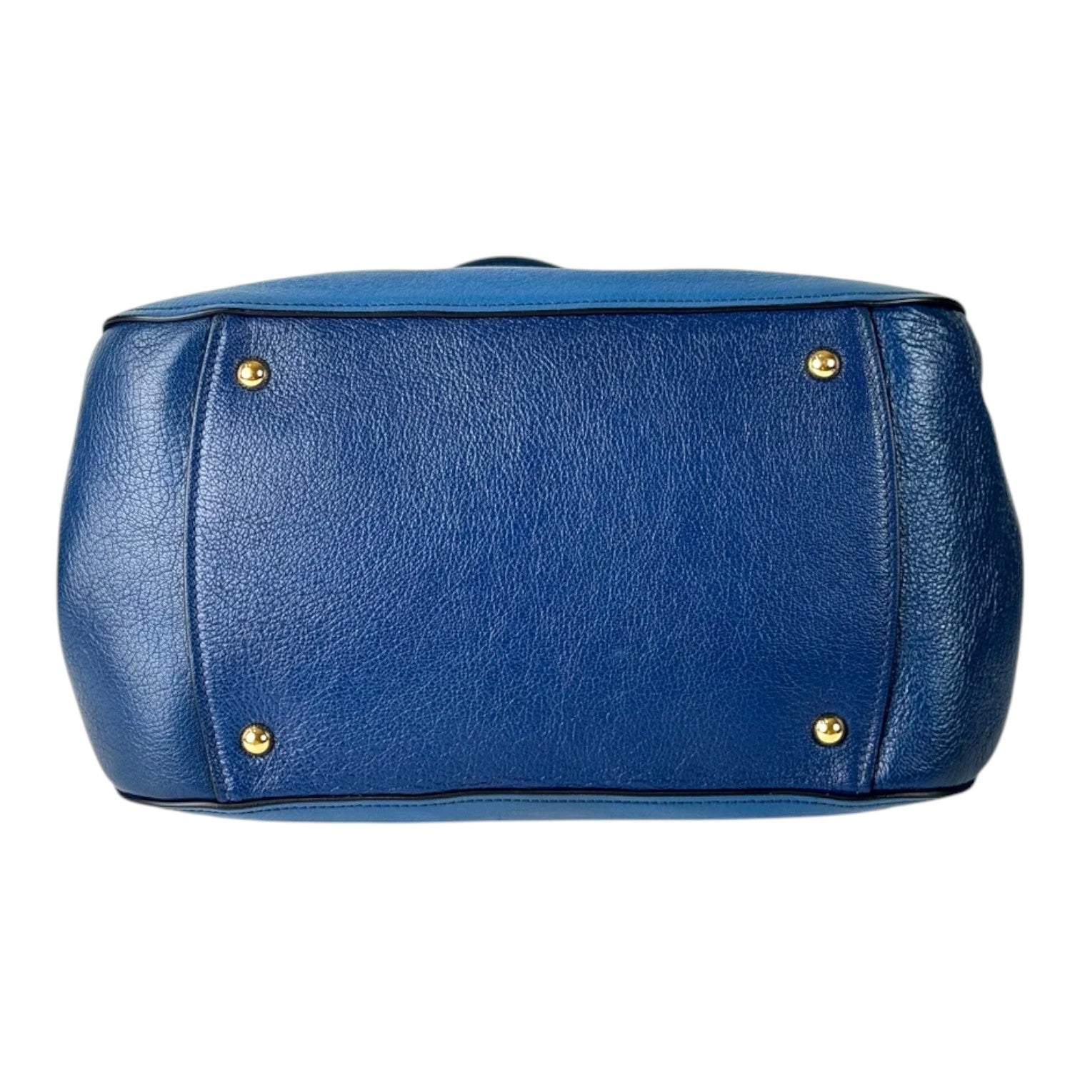 Miumiu Madras Blue Top Handle Bag