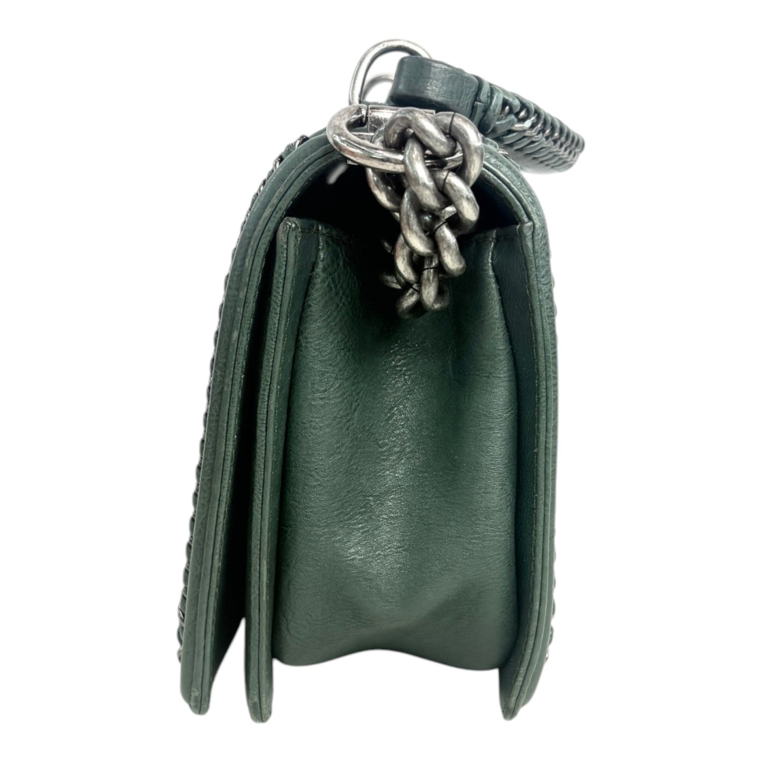 Chanel Medium Green Leboy With Top Handle