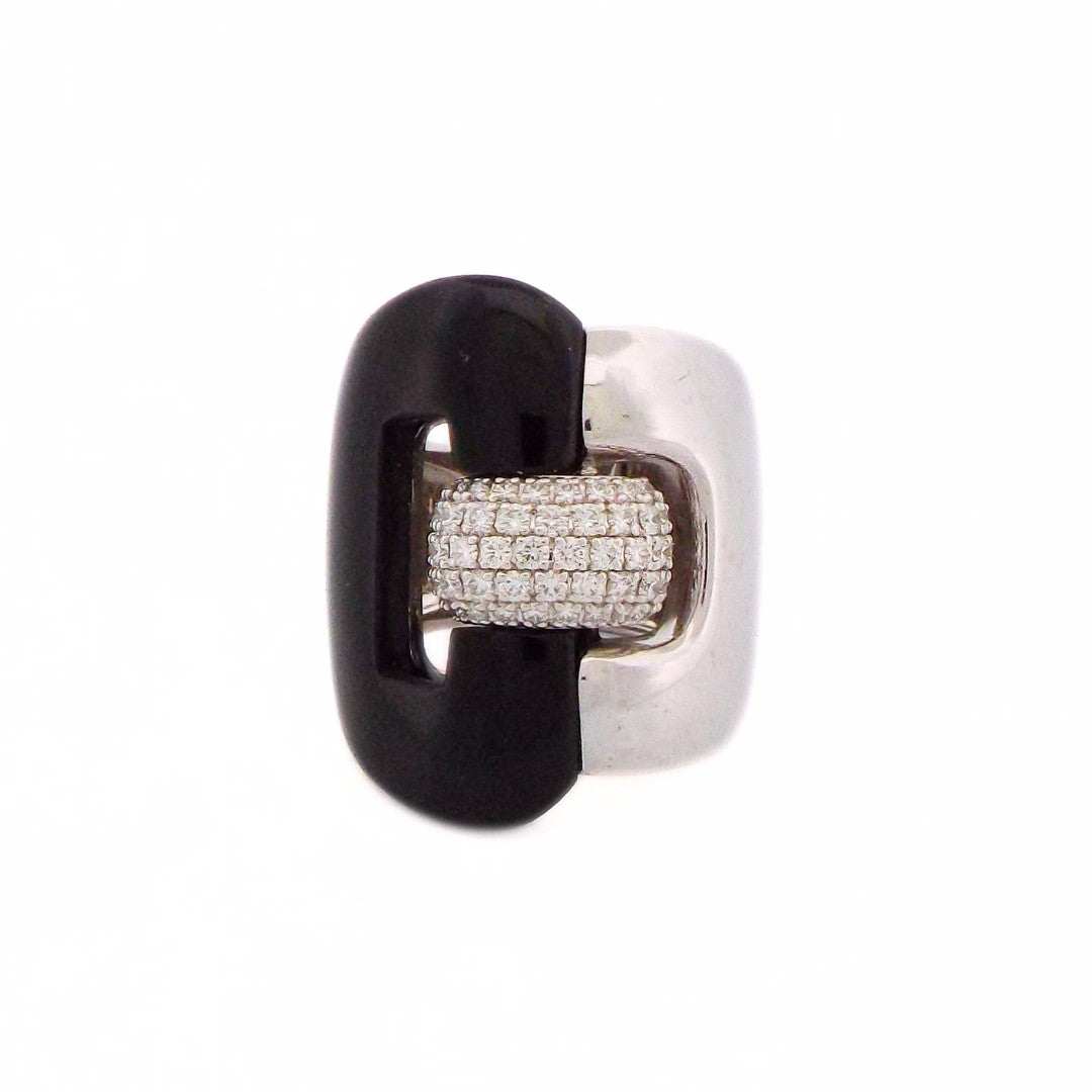 Fern Freeman 18K Diamond Black Onyx Ring ASC7039