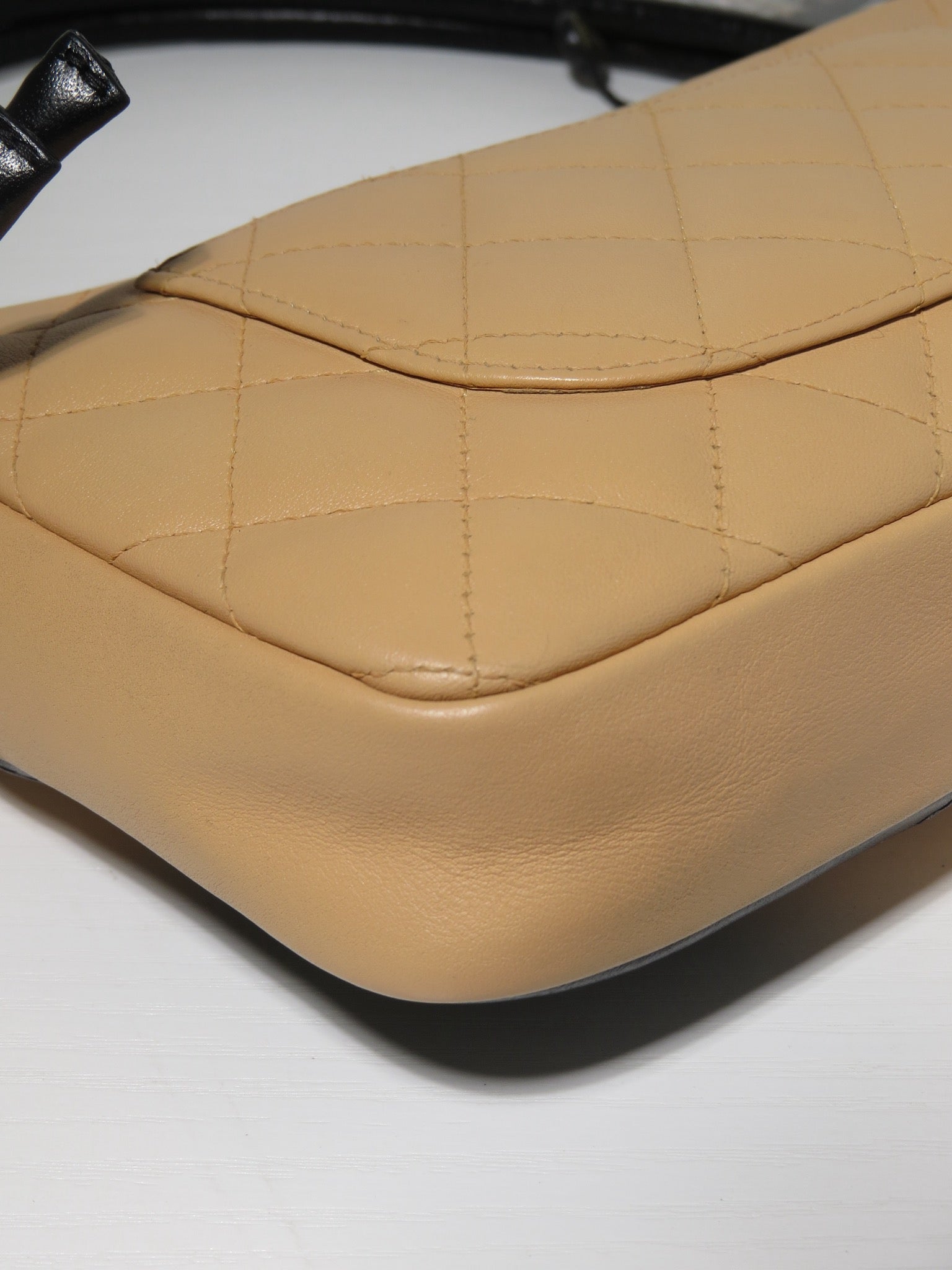 Chanel Cambon Shoulder Bag - Beige & Black image 10