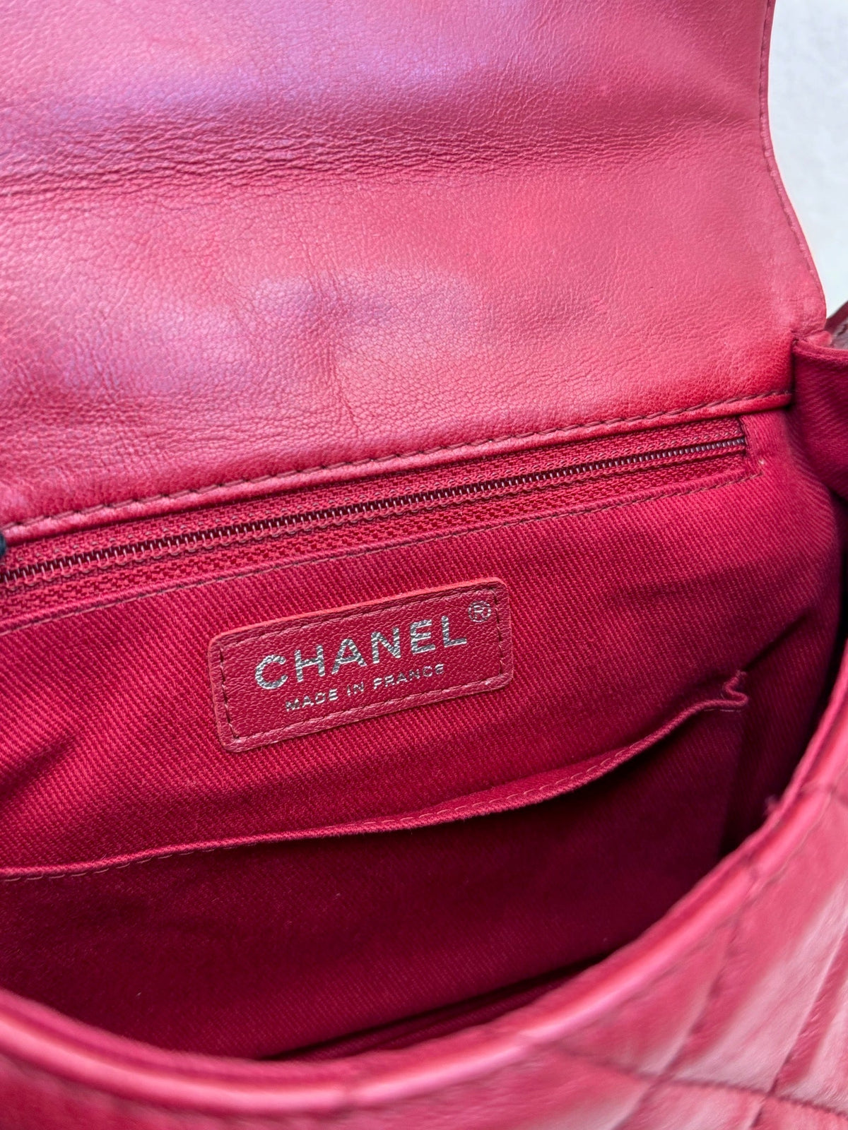 Chanel Quilted Flap Messenger Bag - Red image 10