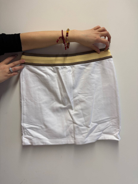 Hermès Mini Skirt with Belt - White