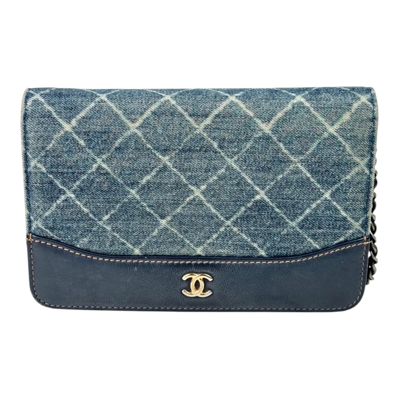 Chanel Denim Blue Wallet on Chain