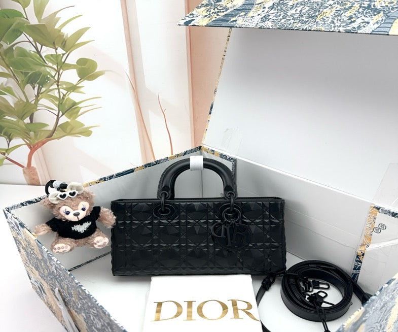 Dior Black Cannage Leather Lady D-Joy Shoulder Bag 20315732