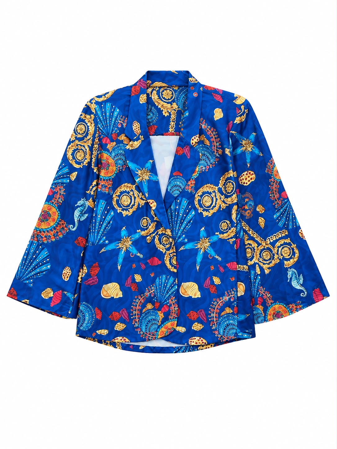 JACKET GABY PAMEGEE PRINT BLUE COLOR MCL13043