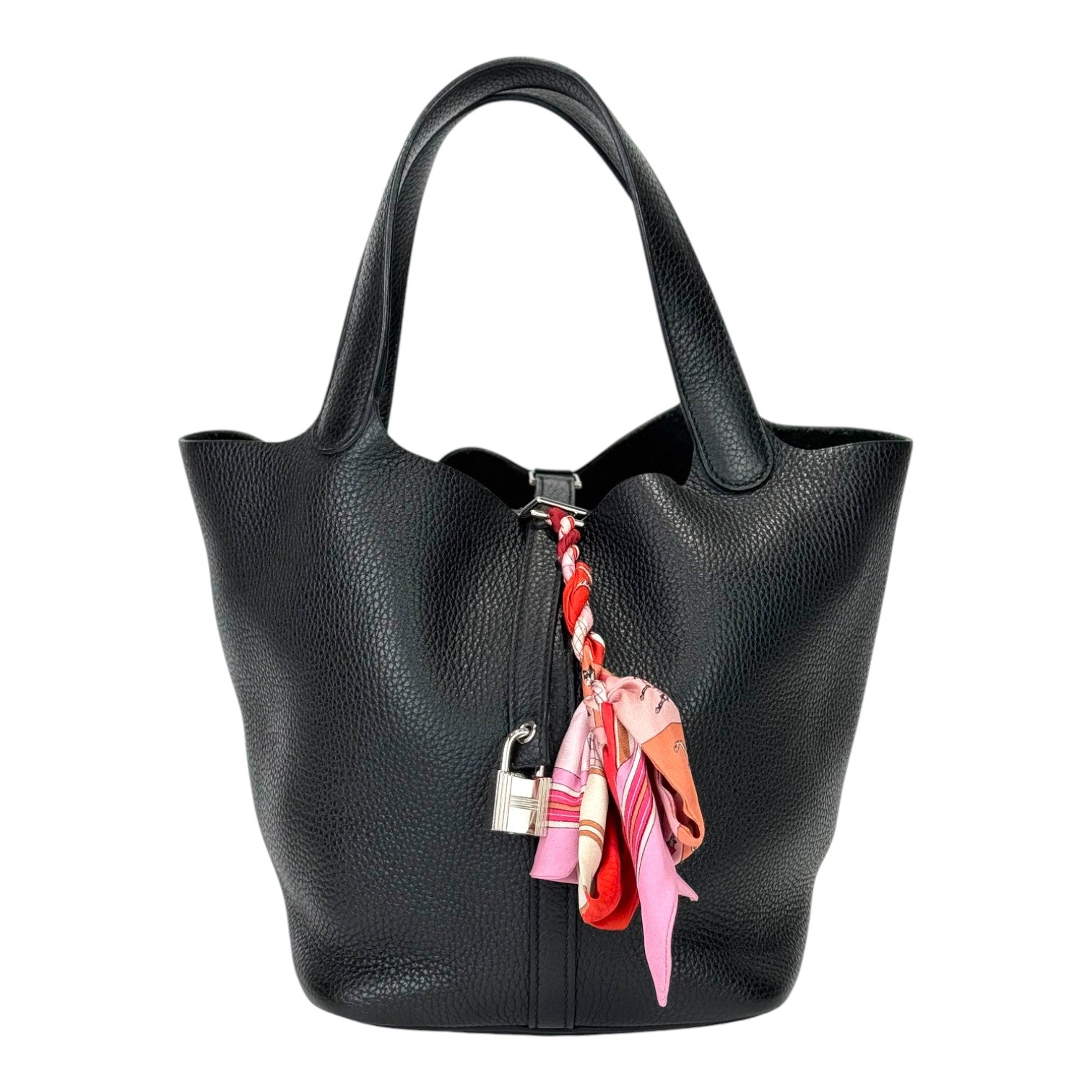 Hermes Picotin 22 Black with PHW - Full Set