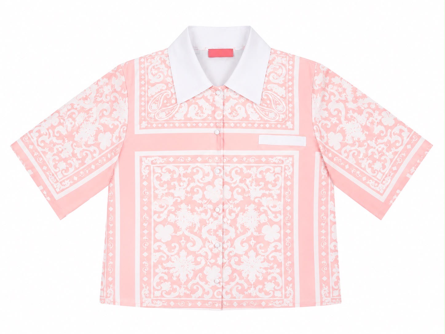POLO SHIRT MAGDA BANDANA LIGHT PINK MOSAIC MCL12292