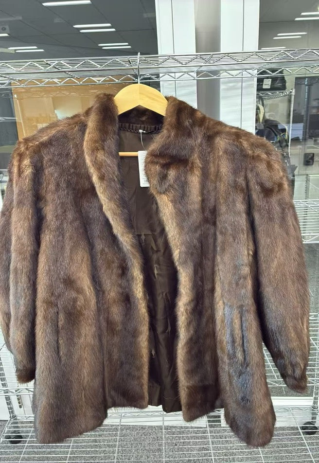 Brown Used Mink Half Coat 9926G160079