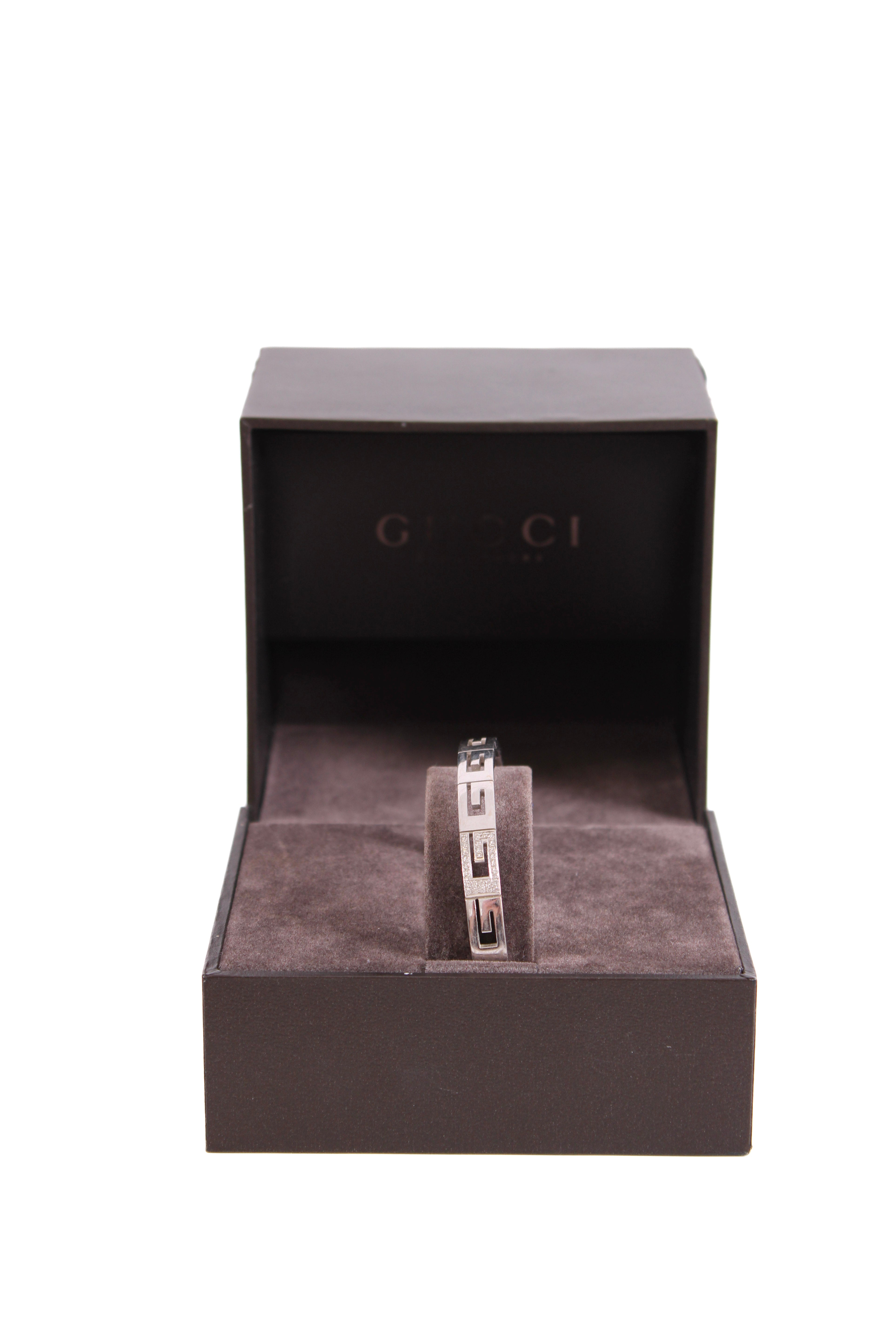 Gucci Bangle 18K White Gold 18
